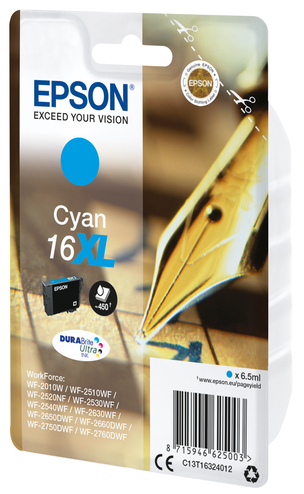 EPSON 16XL / T1632XL (Füller) cyan Druckerpatrone