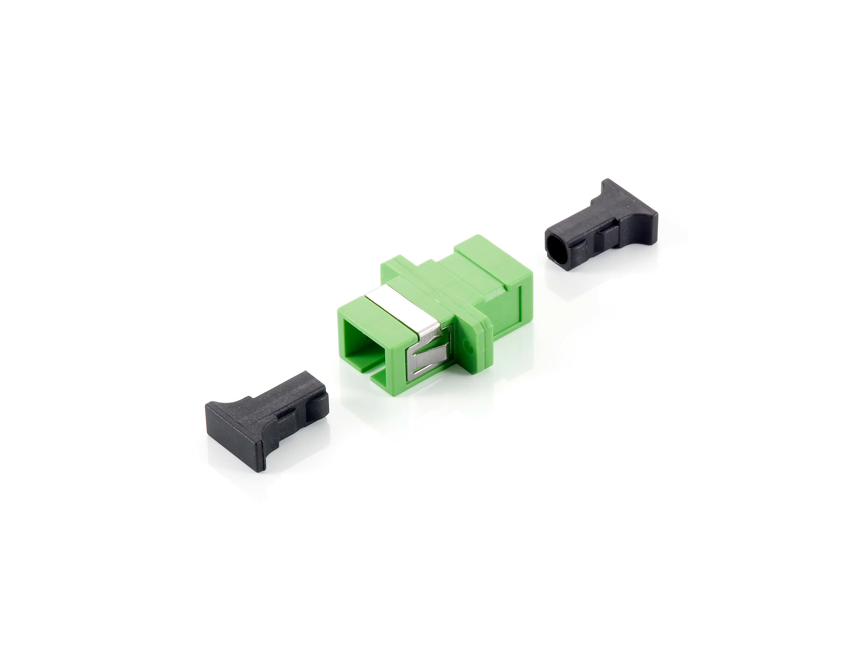 Equip LWL-Koppler SC->APC Singlemode Simplex 12Stk grün