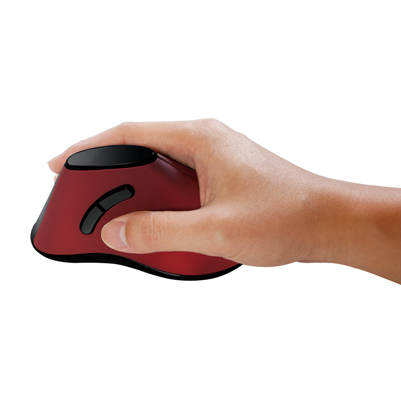 Logilink Maus Funk Ergonomisch Vertical 5 Tasten 1000dpi rot