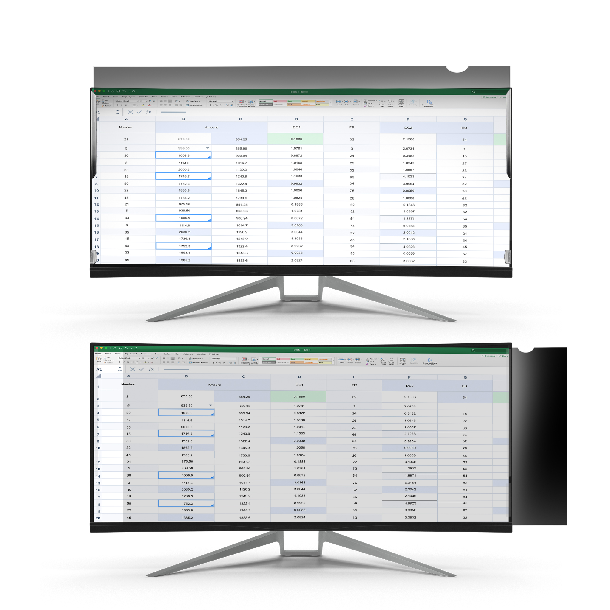 STARTECH.COM 86,36cm 34Zoll Monitor Blickschtzfolie - Ultrawide - matt/glänzend - 21:9 Seitenverhältnis - +/-30 Grad Blickwinkel