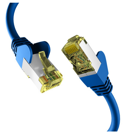 EFB Netzwerkkabel CAT6a S/FTP PIMF 10 Gigabit Ethernet Kupfer 30m blau
