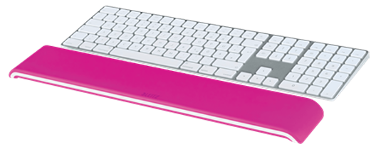 LEITZ Tastatur-Handballenauflage Ergo WOW pink, weiß