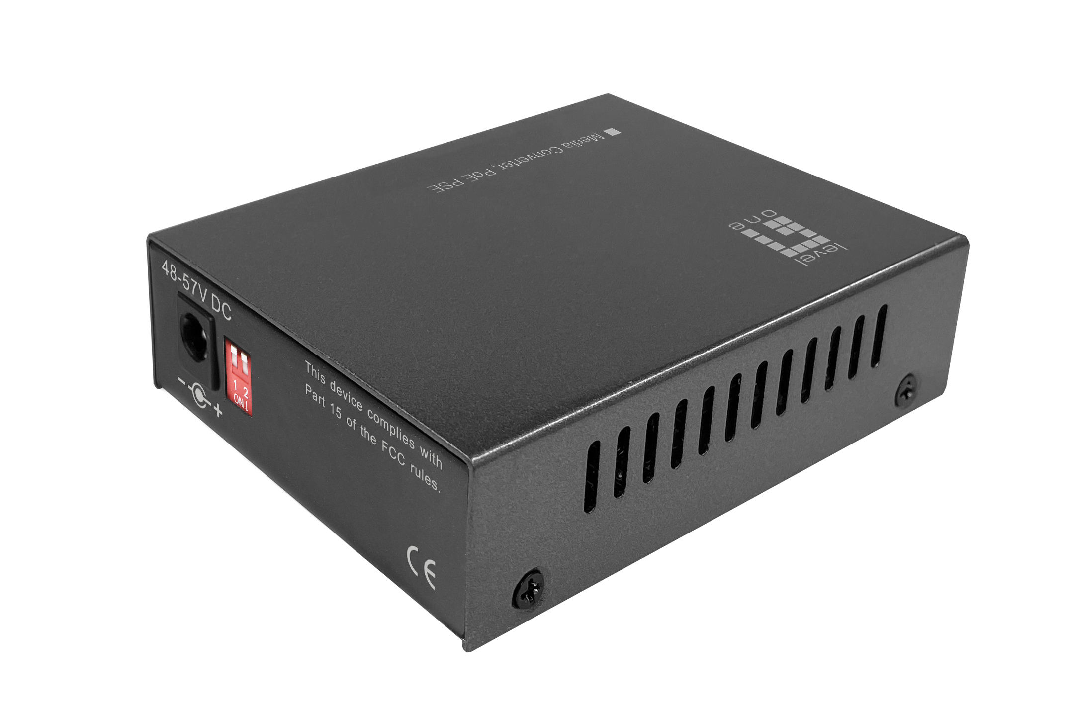 LevelOne Media Konverter RJ45->SFP GE PoE PSE 30W