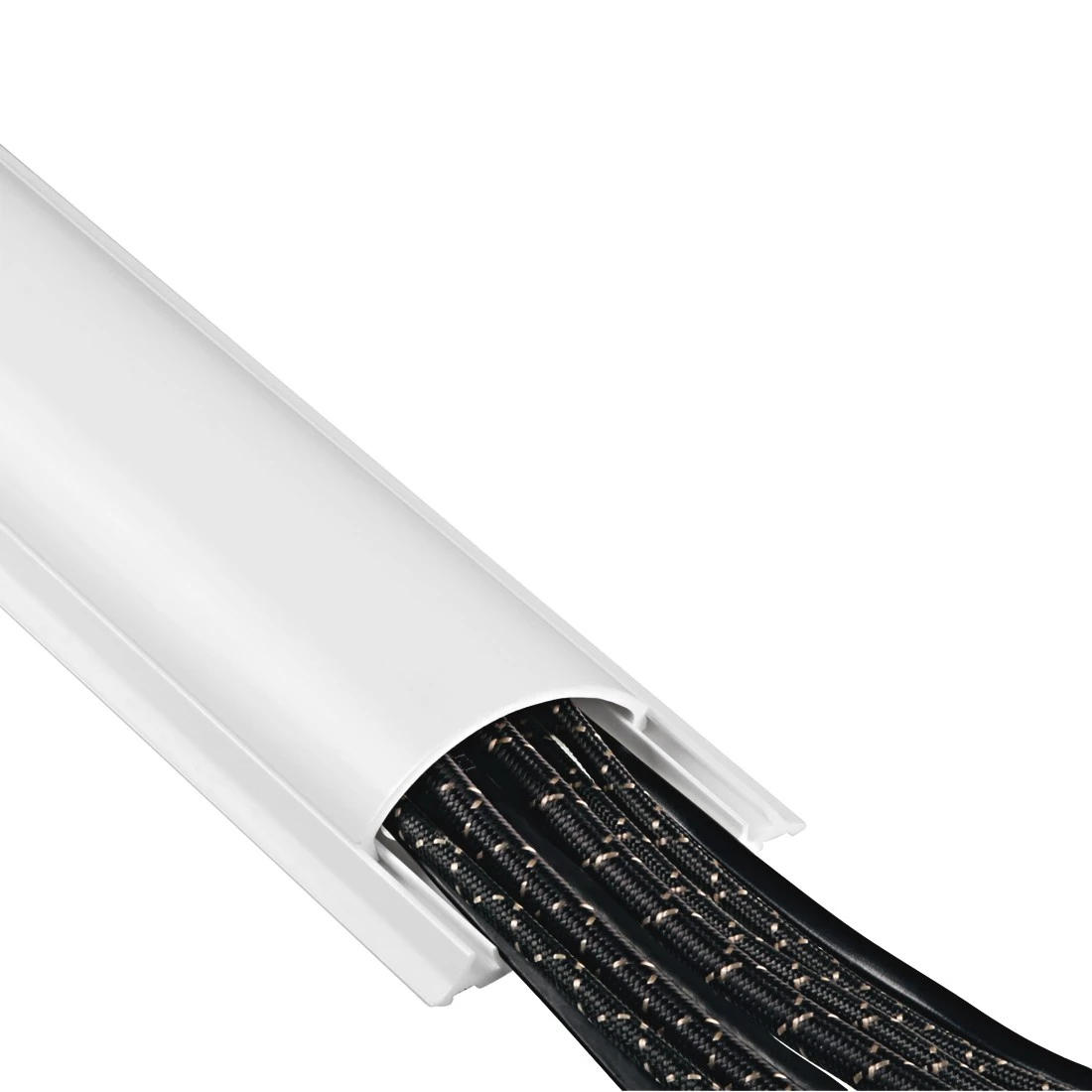 hama halbrund PVC Kabelkanal 100,0 cm weiß