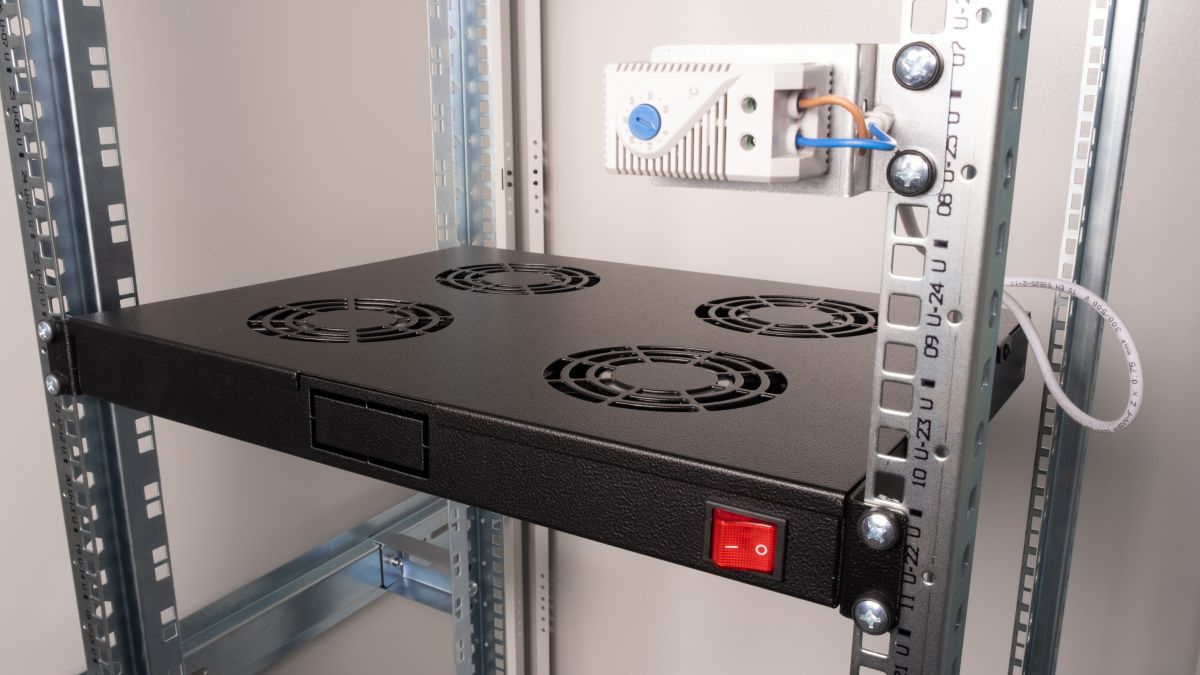 Equip 19 Lüfter für Serverschränke/4xLüfter 1U RAL9005