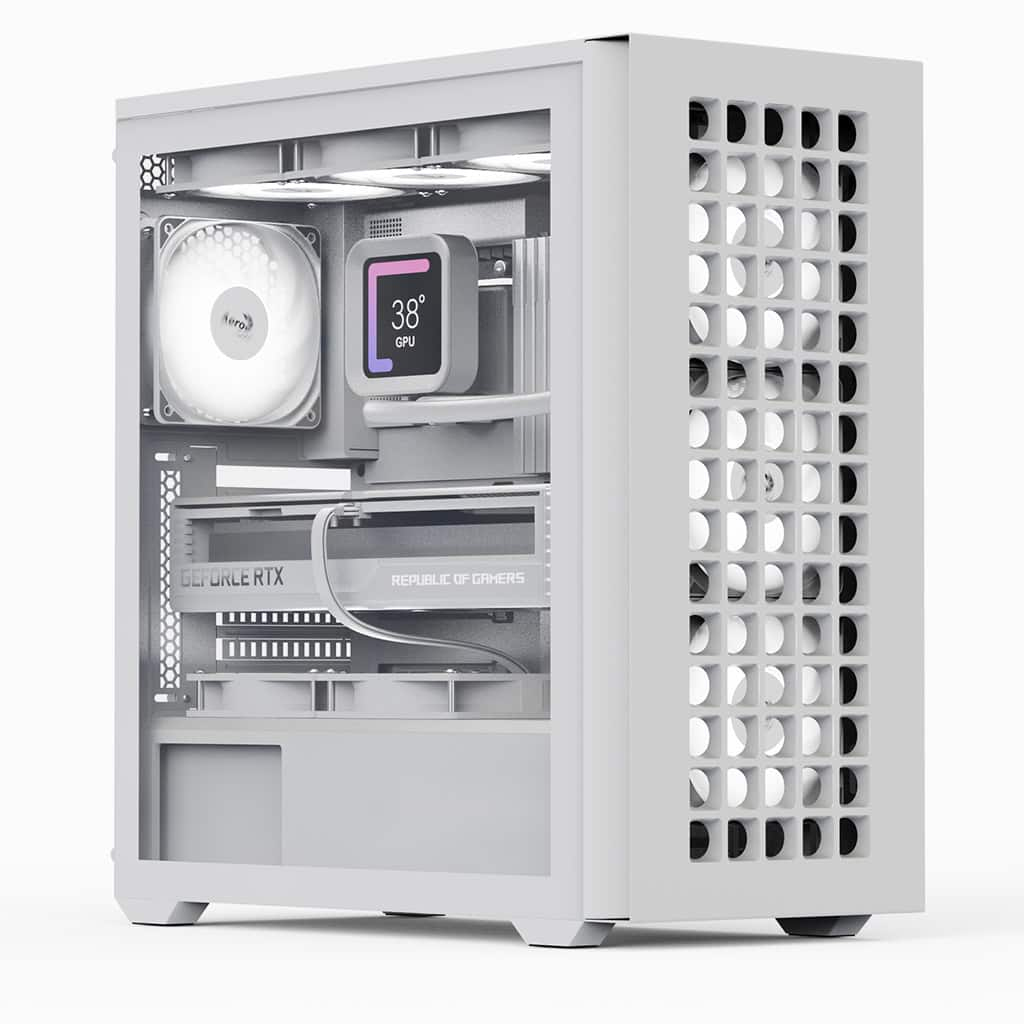 AeroCool Geh Midi D502A-G-WT-V1 (W/Mesh/ATX)