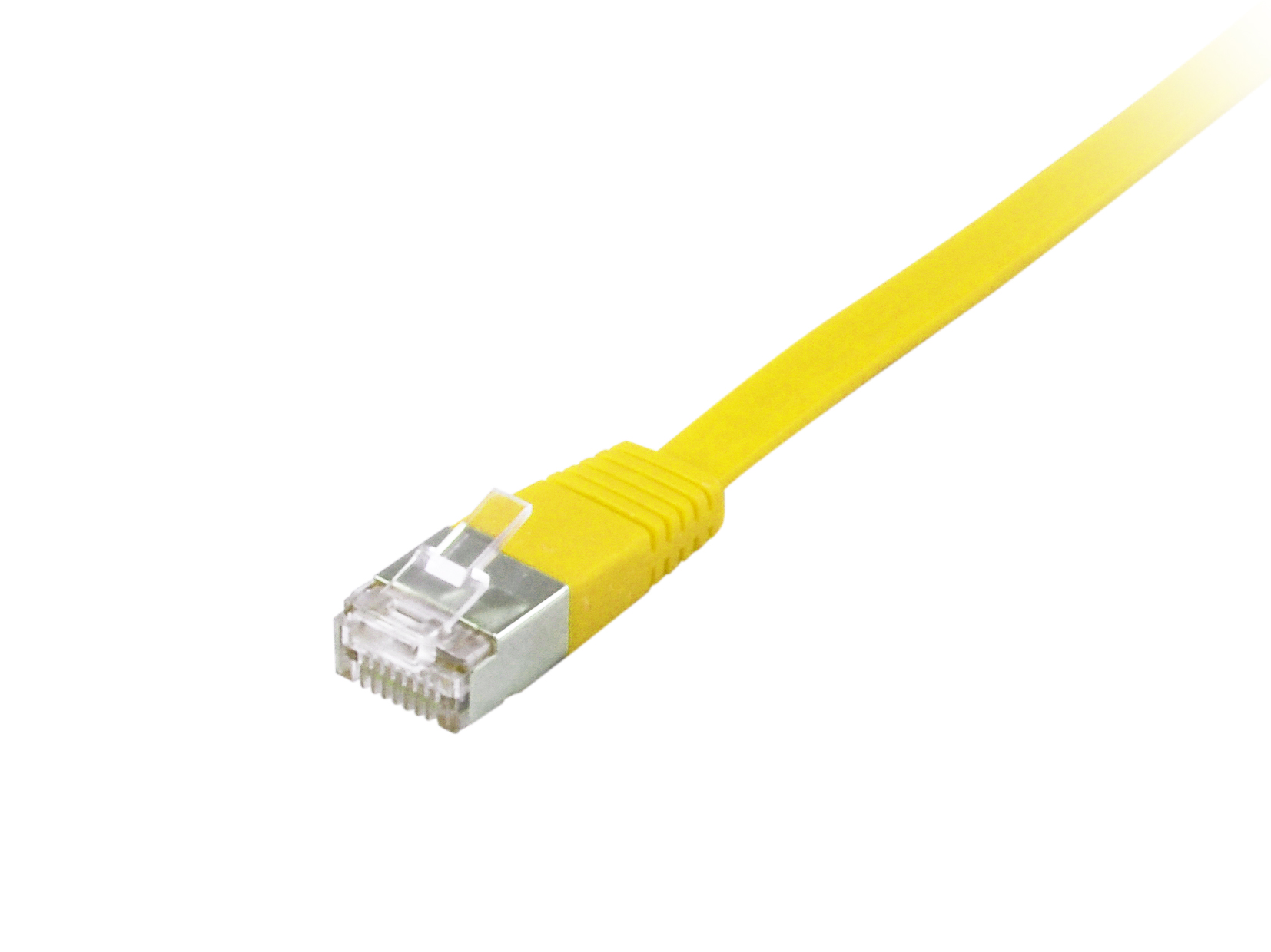 Equip Patchkabel Cat6A Flat U/FTP 2xRJ45 0.50m gelb LSZH Polybeutel
