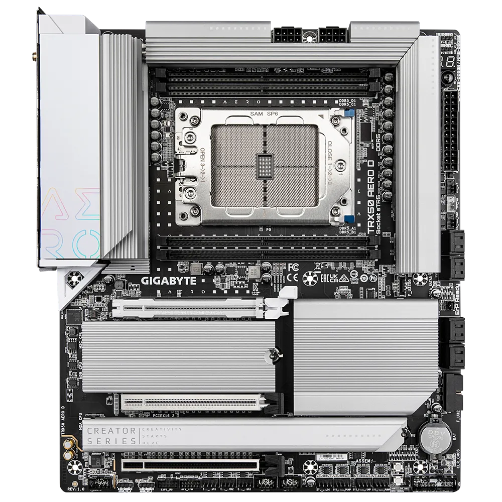 GIGABYTE TRX50 AERO D TR5 4xDDR5 8xSATA 4xM.2