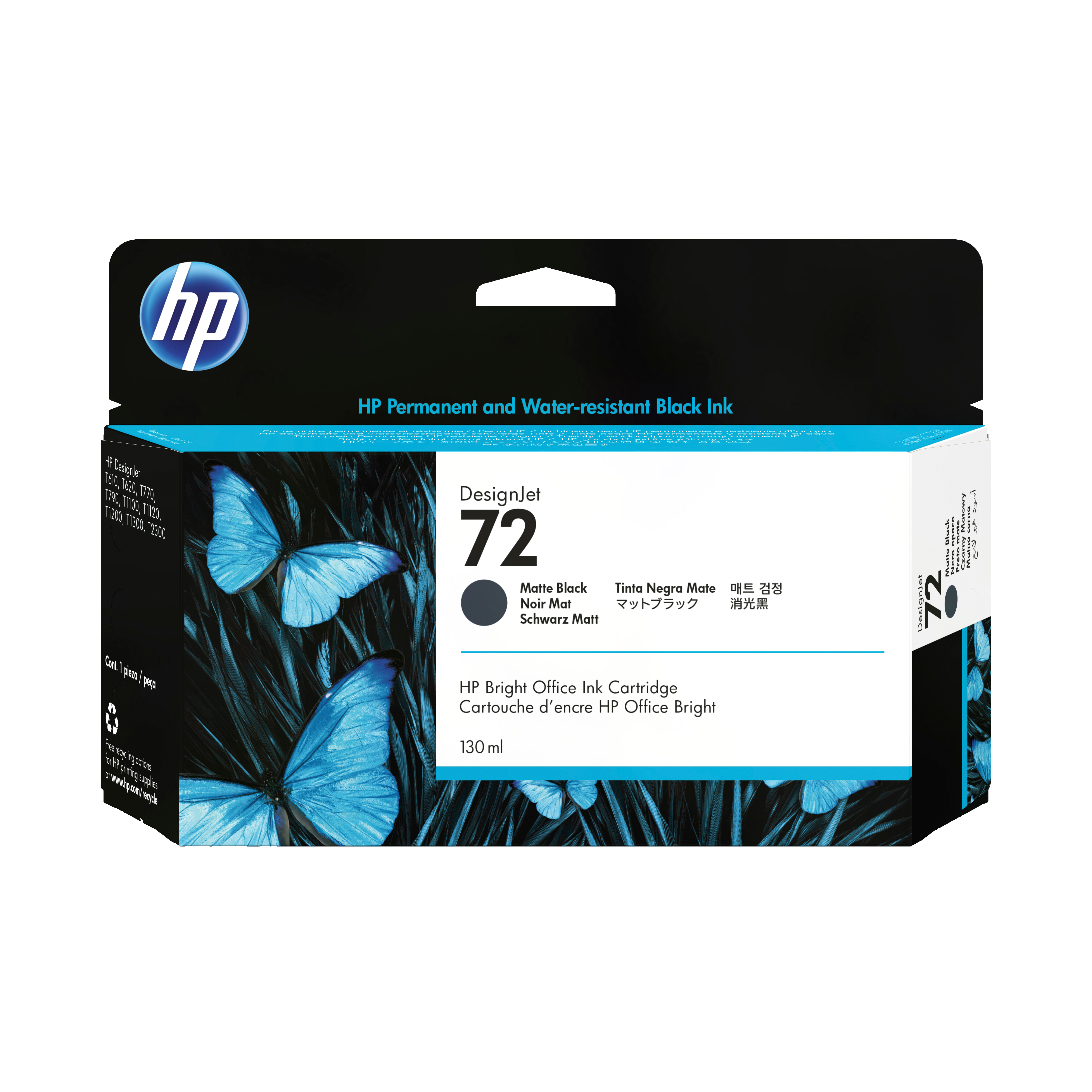 HP 72(C9403A) schwarz matt Druckerpatrone