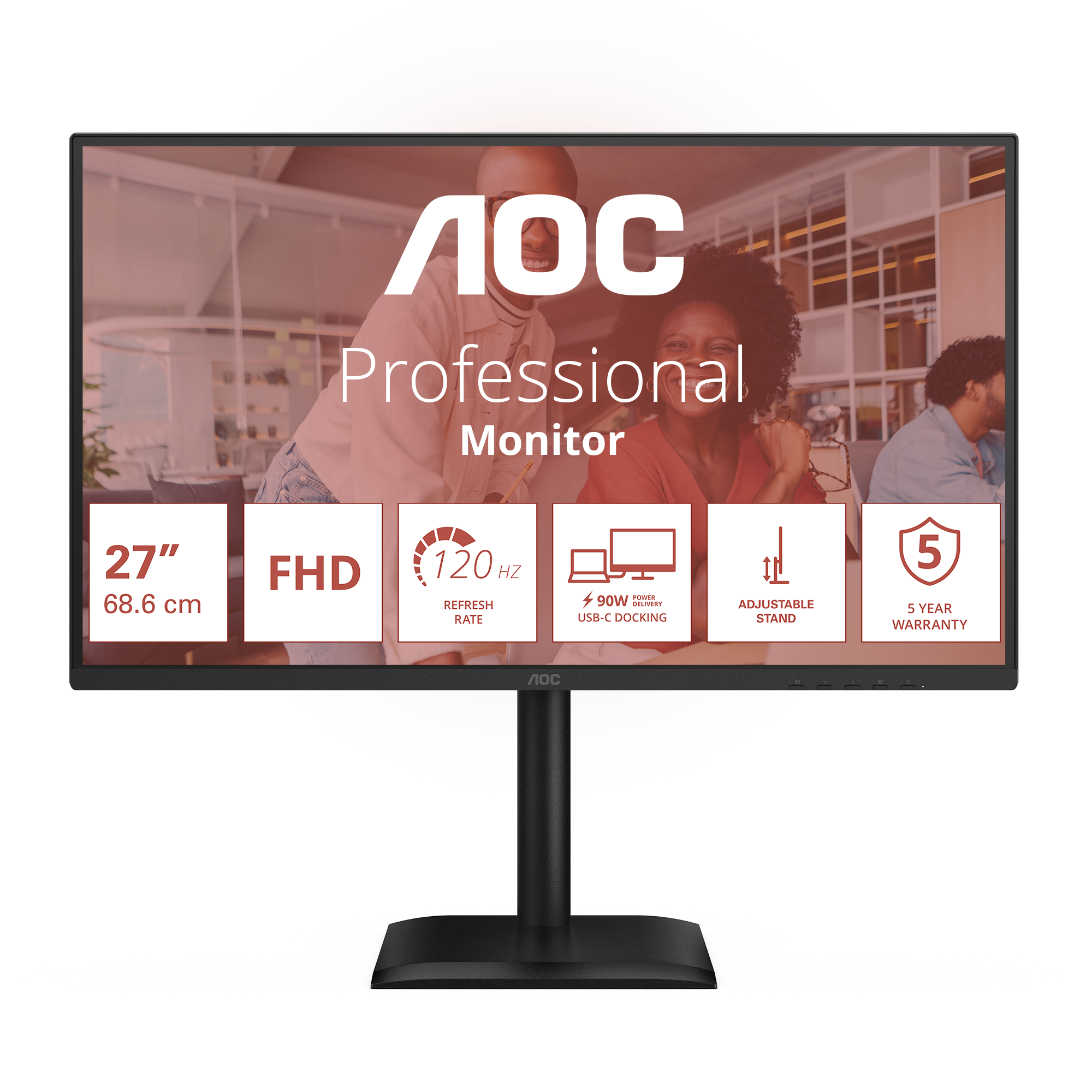 AOC 27E4CV - 27-INCH FULL HD MO 1920X1080 120 HZ HDMI 1.4 DISPLA