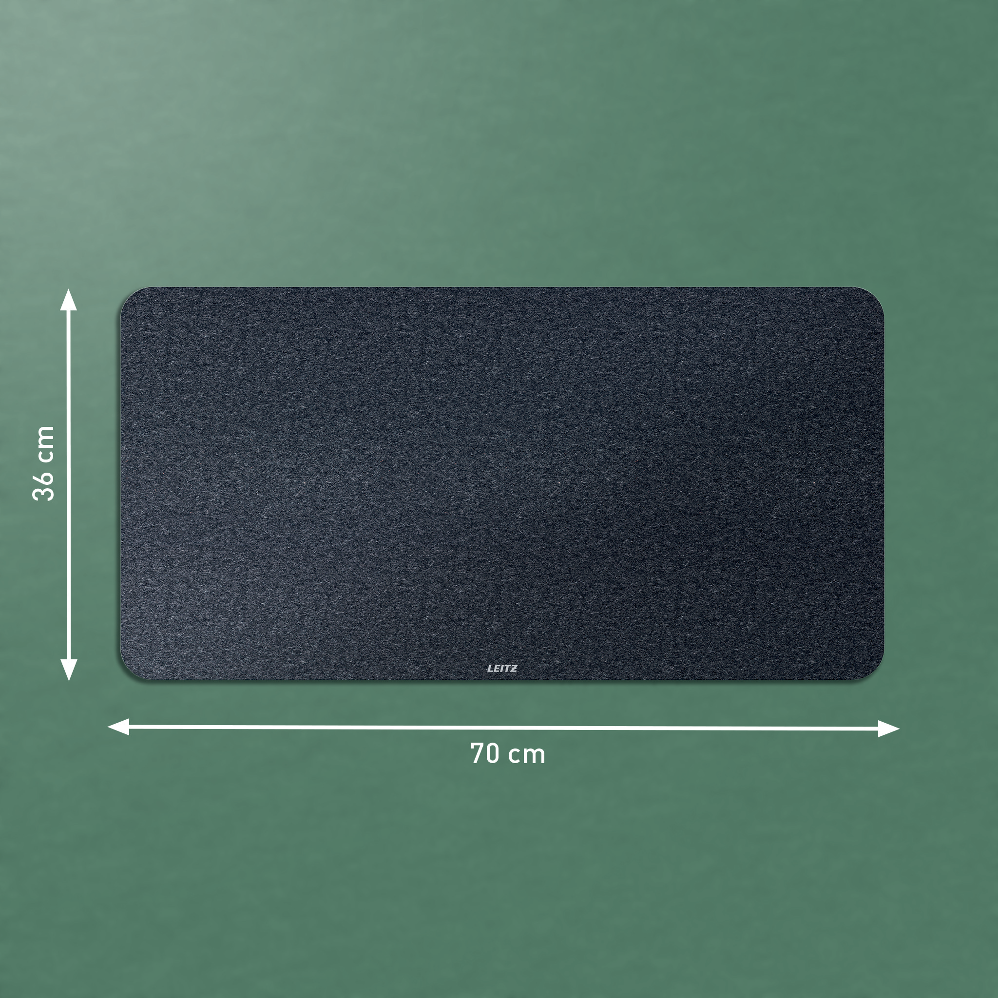 LEITZ Schreibtischunterlage grau Filz 70,0 x 36,0 cm, 1 St.