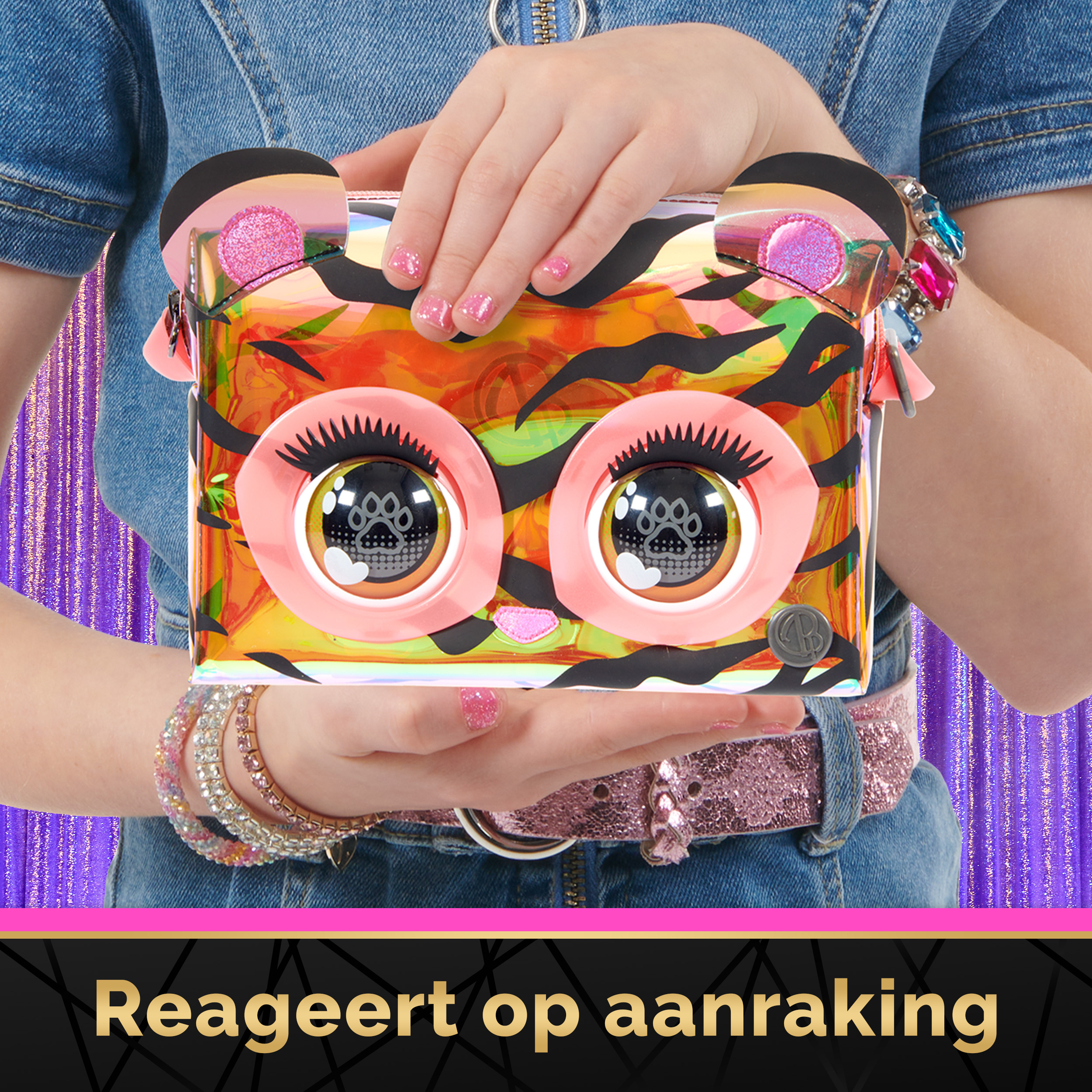 Purse Pets Holographischer Tiger, Tasche
