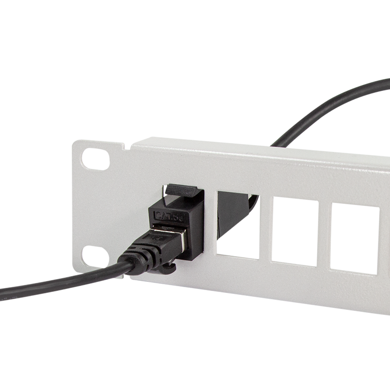 Logilink Keystone Kupplung 2X RJ45 UTP , Cat.5e, schwarz