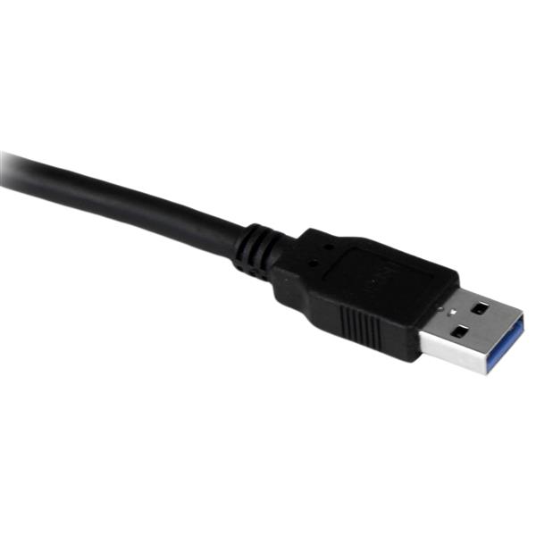 STARTECH.COM 5 ft Black Desktop SuperSpeed USB 3.0 Extension Cable - A to A M/F