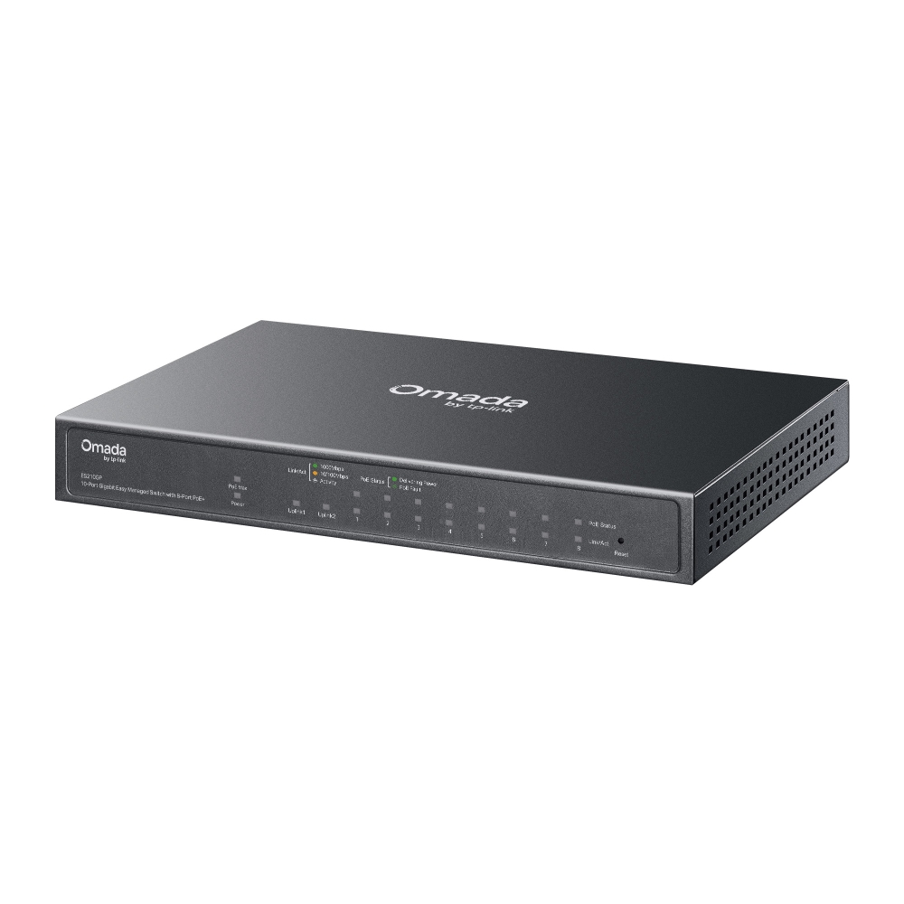 10-PORT 1G EASY MANAGED SWITCH 63 W POE POWER WITH 8-PORT POE+