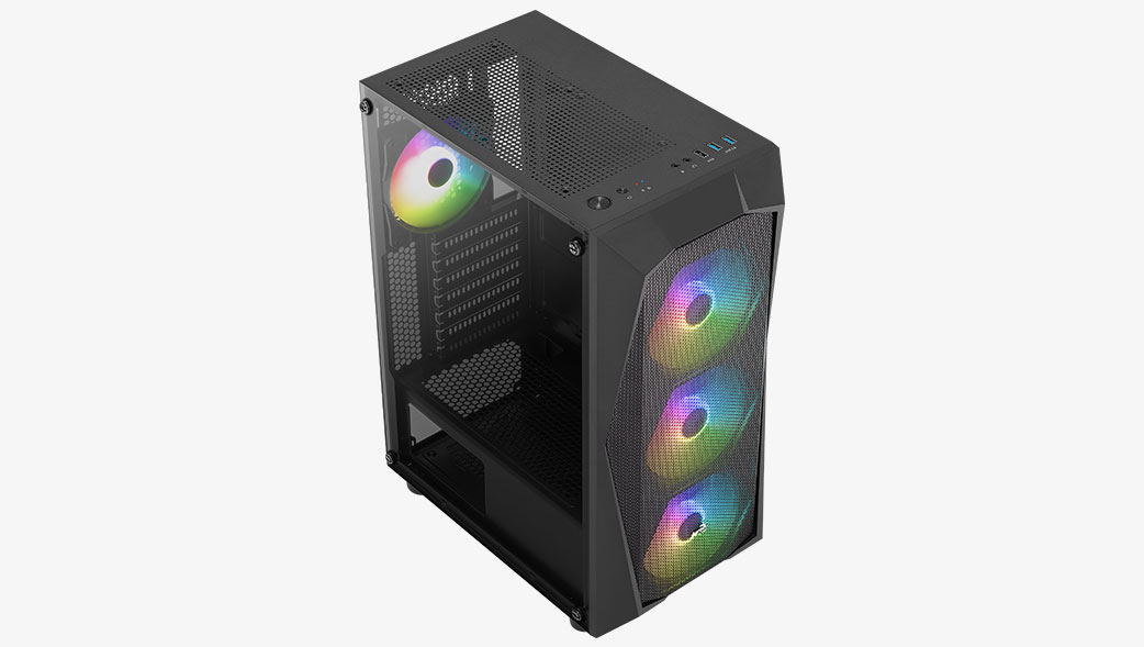 AeroCool Geh Midi Falcon-G v2 MicroATX/ATX/MiniITX (B/TG)