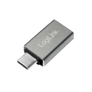 Logilink USB 3.2 Gen1 Type-C Adapter, C/M zu USB-A/F, silber