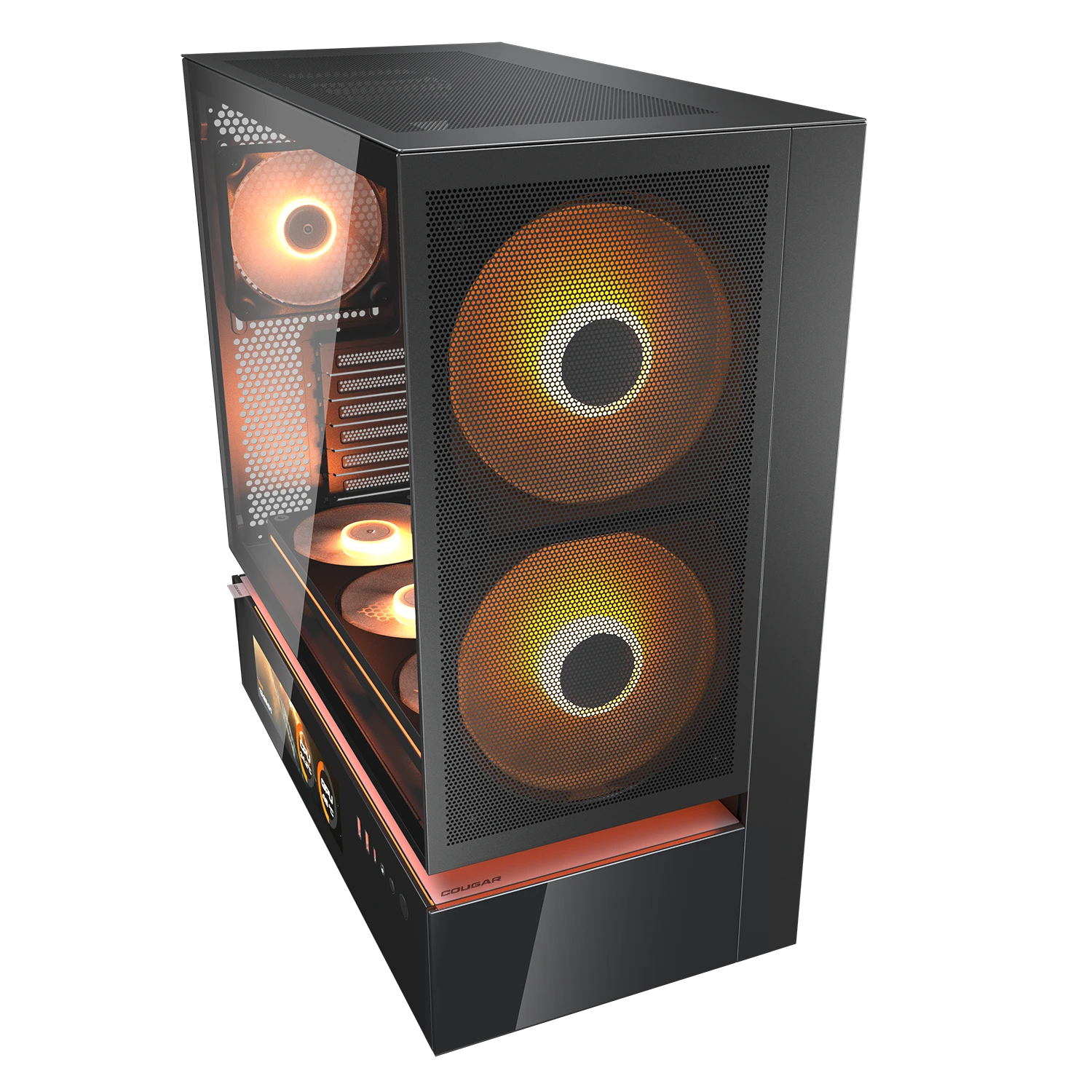 COUGAR Gehäuse Midi-Tower CFV235 Vision, ARGB, Mesh, Schwarz