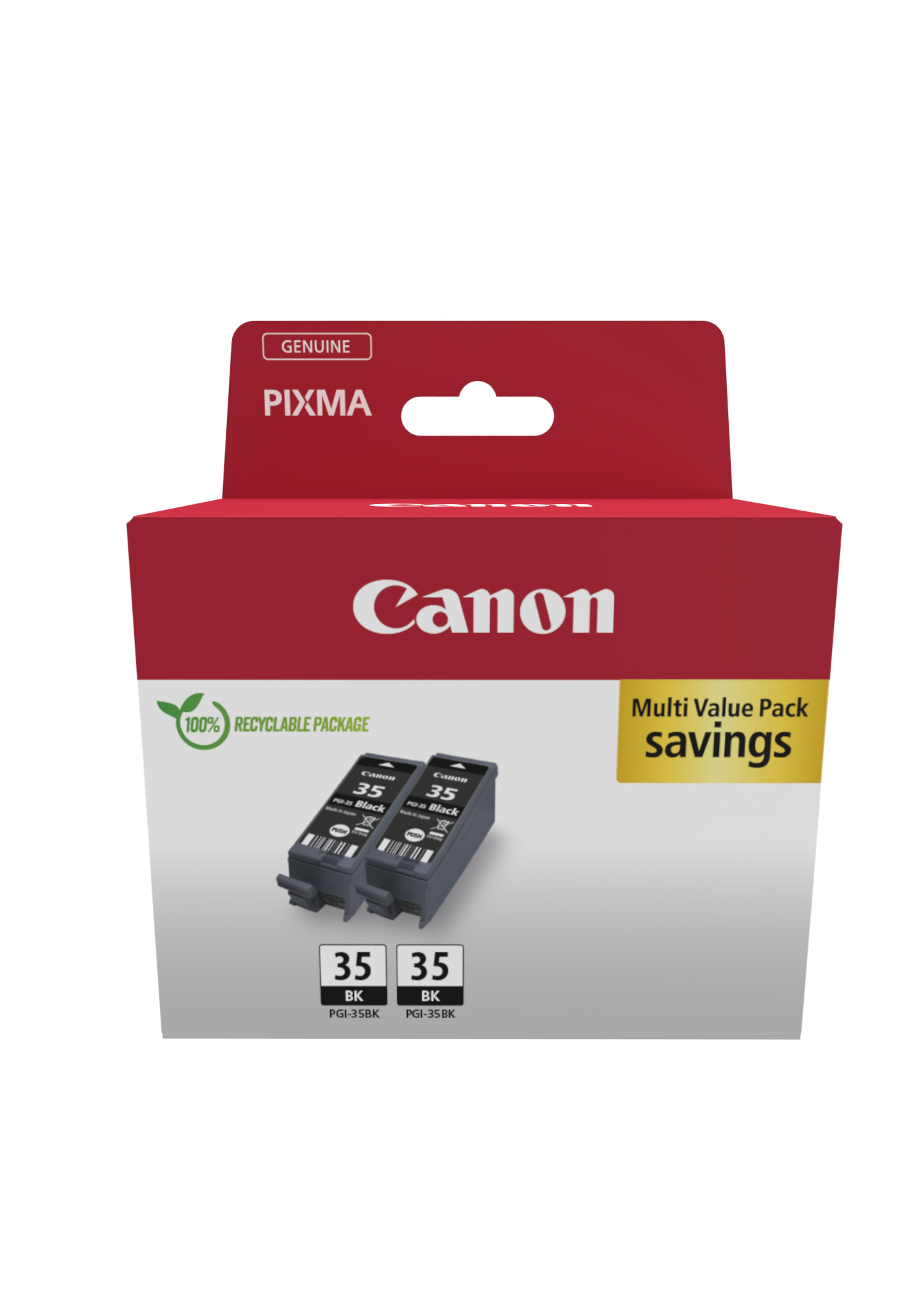 Canon PGI-35 BK Twin-Pack schwarz Druckerpatronen, 2er-Set