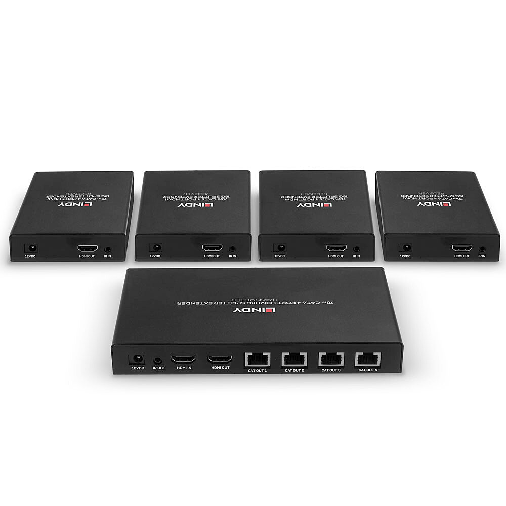 LINDY 70m 4 Port Cat.6 HDMI 4K60 Splitter Extender