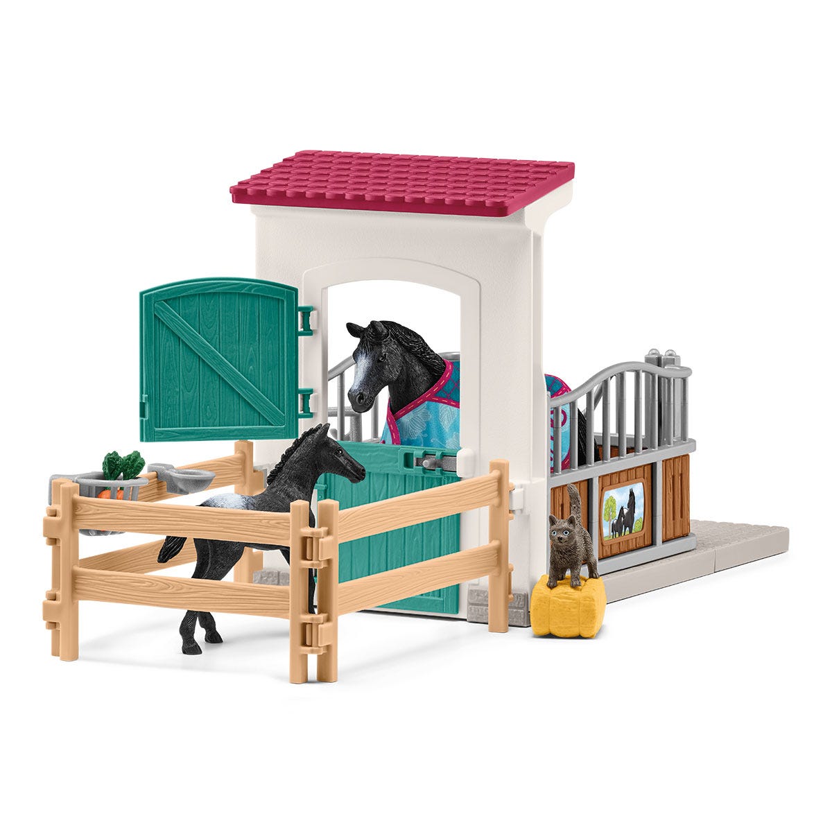Horse Club Pferdebox mit Stute und Fohlen, Spielfigur