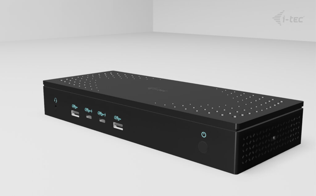 I-TEC Universal 5x 4K Display DS 5x 4K 2x DP 3x HDMI 1x 2,5GLAN 2x USB-C Gen.2 3x USB 3.2 Gen.2 1x Audio/Mic Jack PD 100W KL