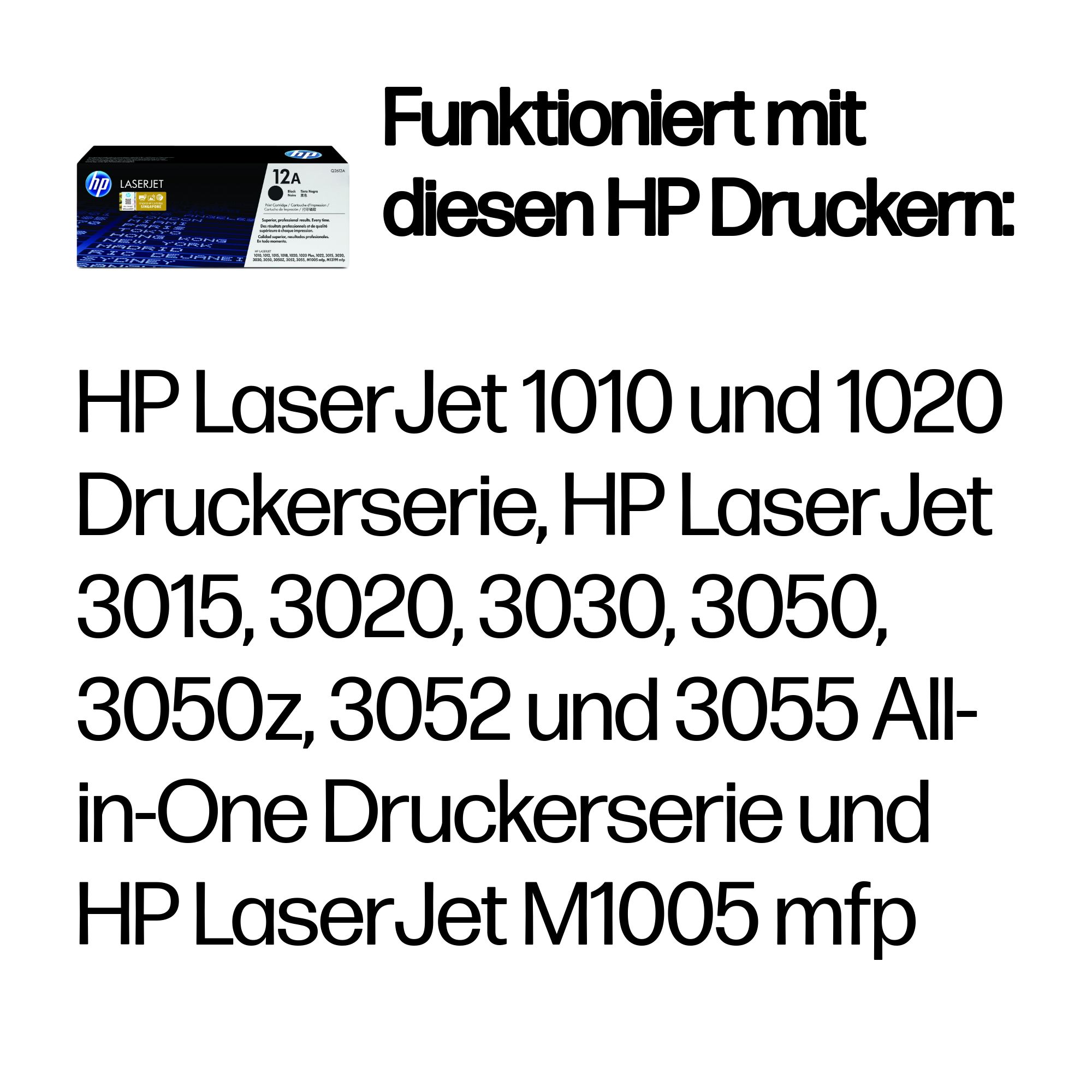 HP 12A (Q2612A) schwarz Tonerkartusche