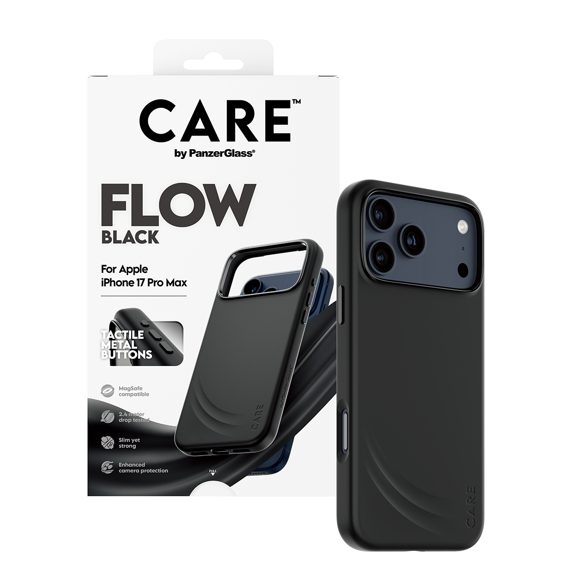 CARE BY FEATURE FLOW CASE BLACK W. MAGSAFE IPHONE 17 PRO MAX