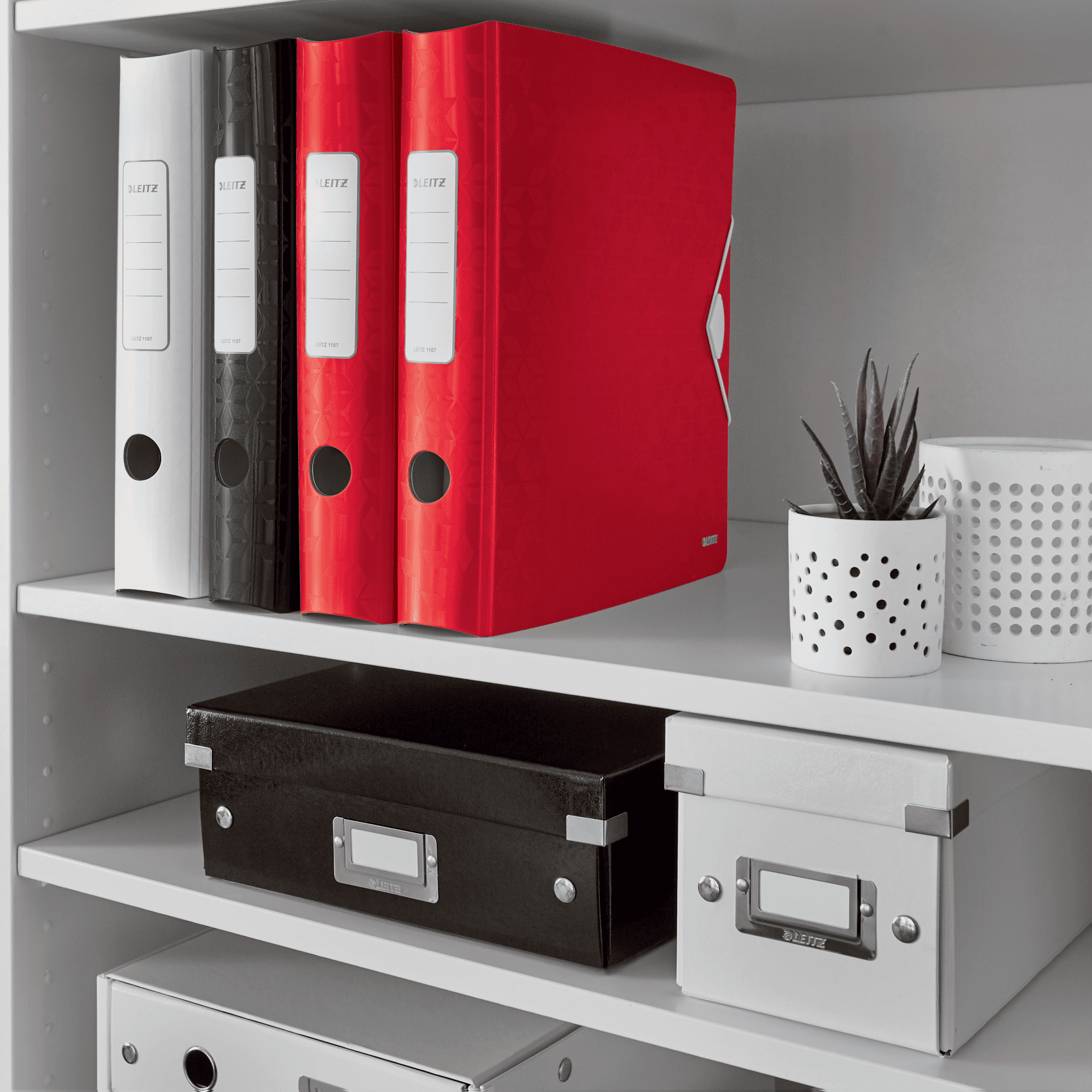 LEITZ Active WOW 1107 Ordner rot Kunststoff 6,5 cm DIN A4, 1 St.