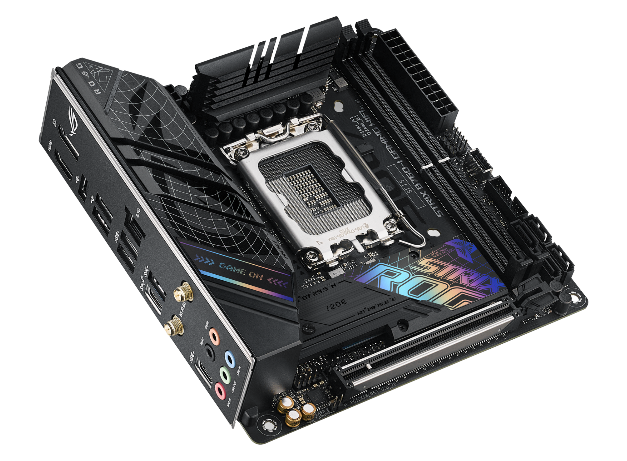 ASUS ROG STRIX B760-I GAMING WIFI LGA 1700 2xDDR5 Mini ITX 4xSATA MB 1xHDMI 2.1 1xDP 1.4 2xM.2