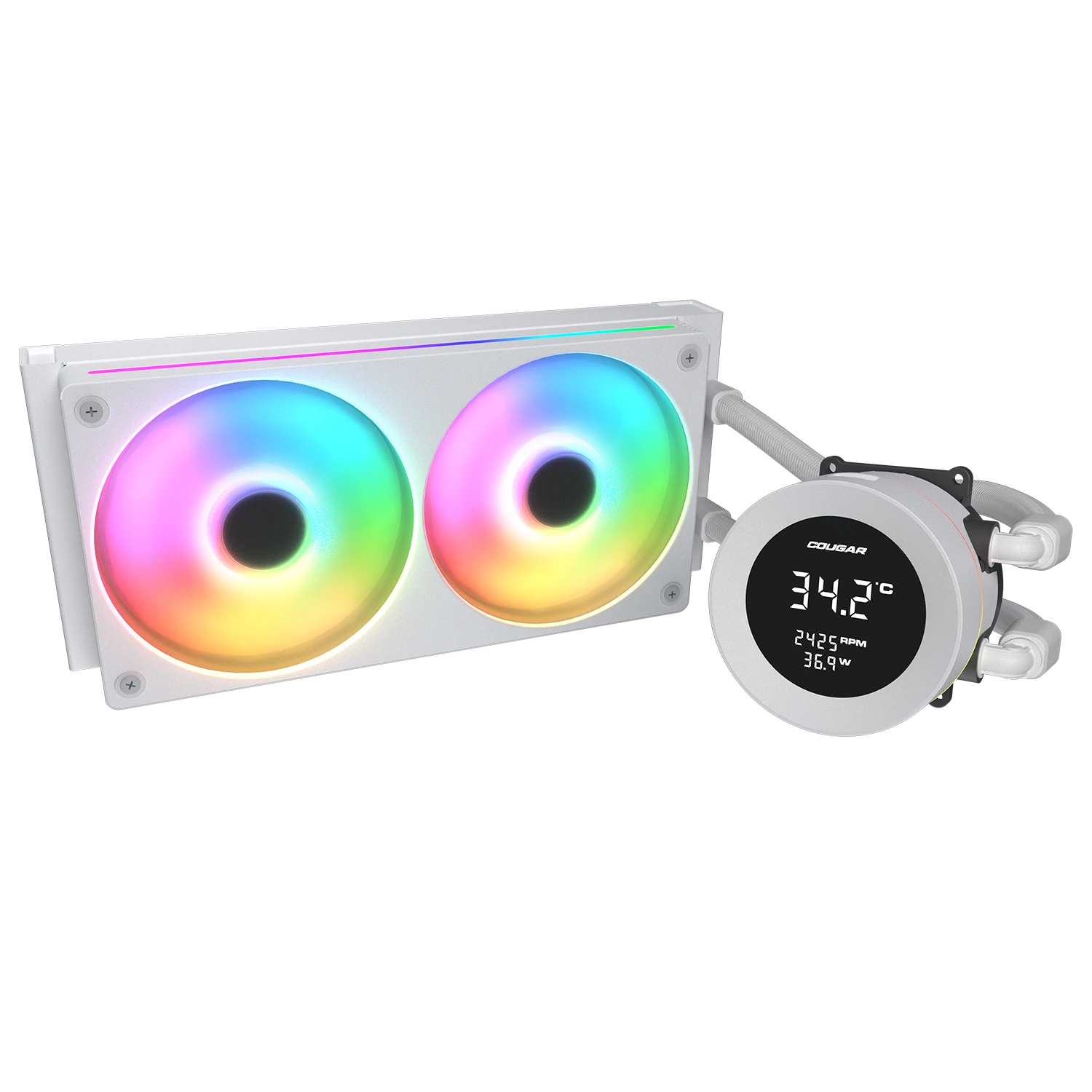 COUGAR CPU Wasserkühlung Poseidon Vistek 240, ARGB, Weiß