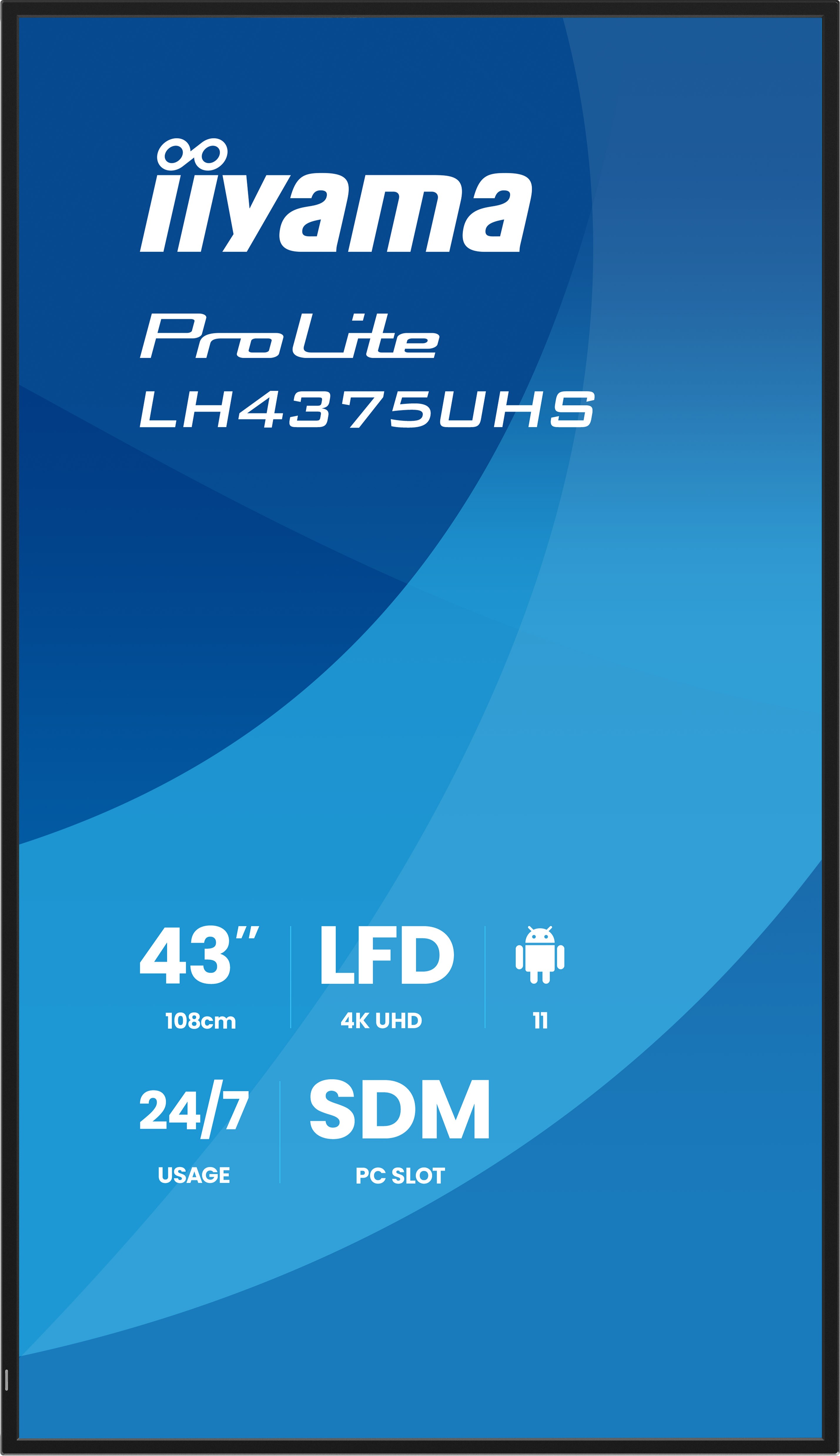 IIYAMA 108cm (42,5) LH4375UHS-B2AG 16:9 2xHDMI+3xDP+2xUSB