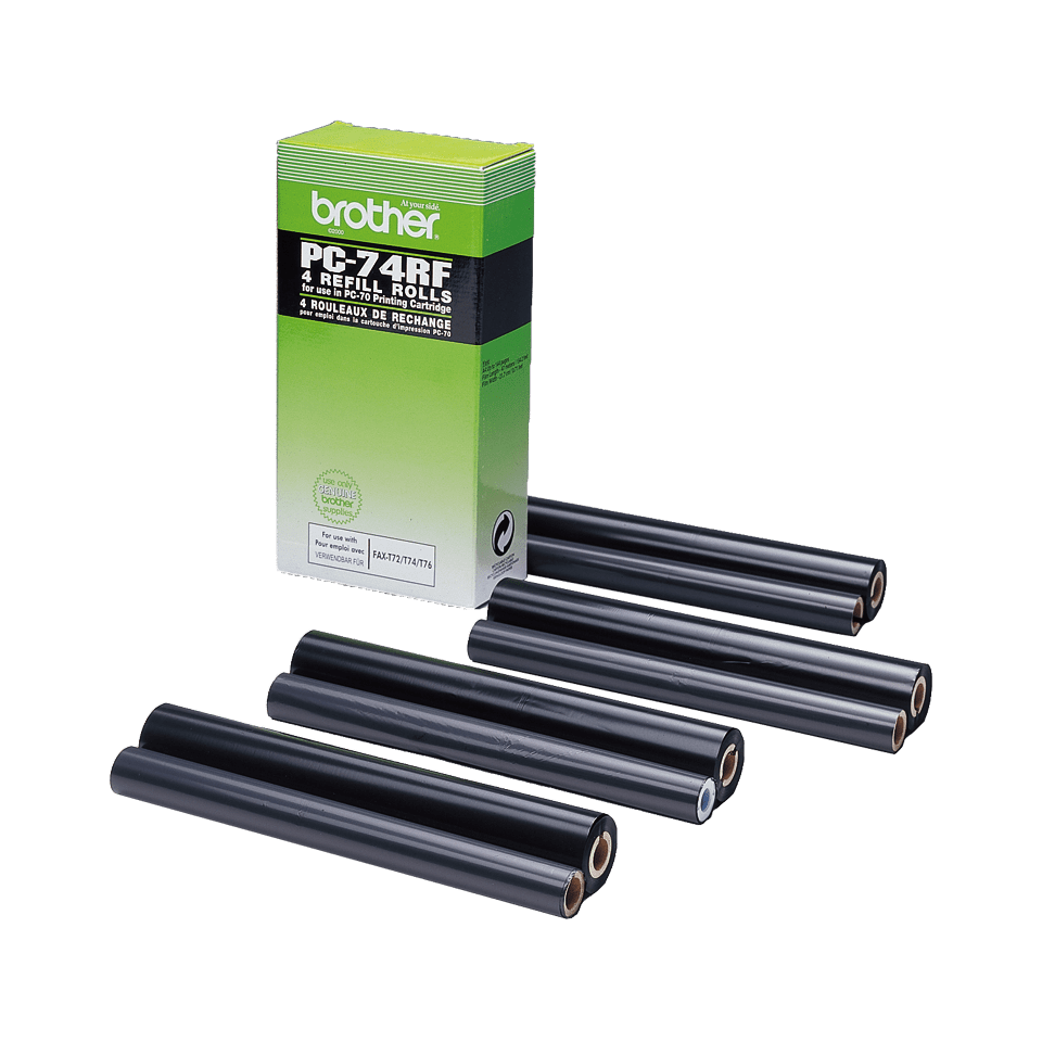 brother PC-74RF schwarz Thermo-Druckfolien, 4 Rollen