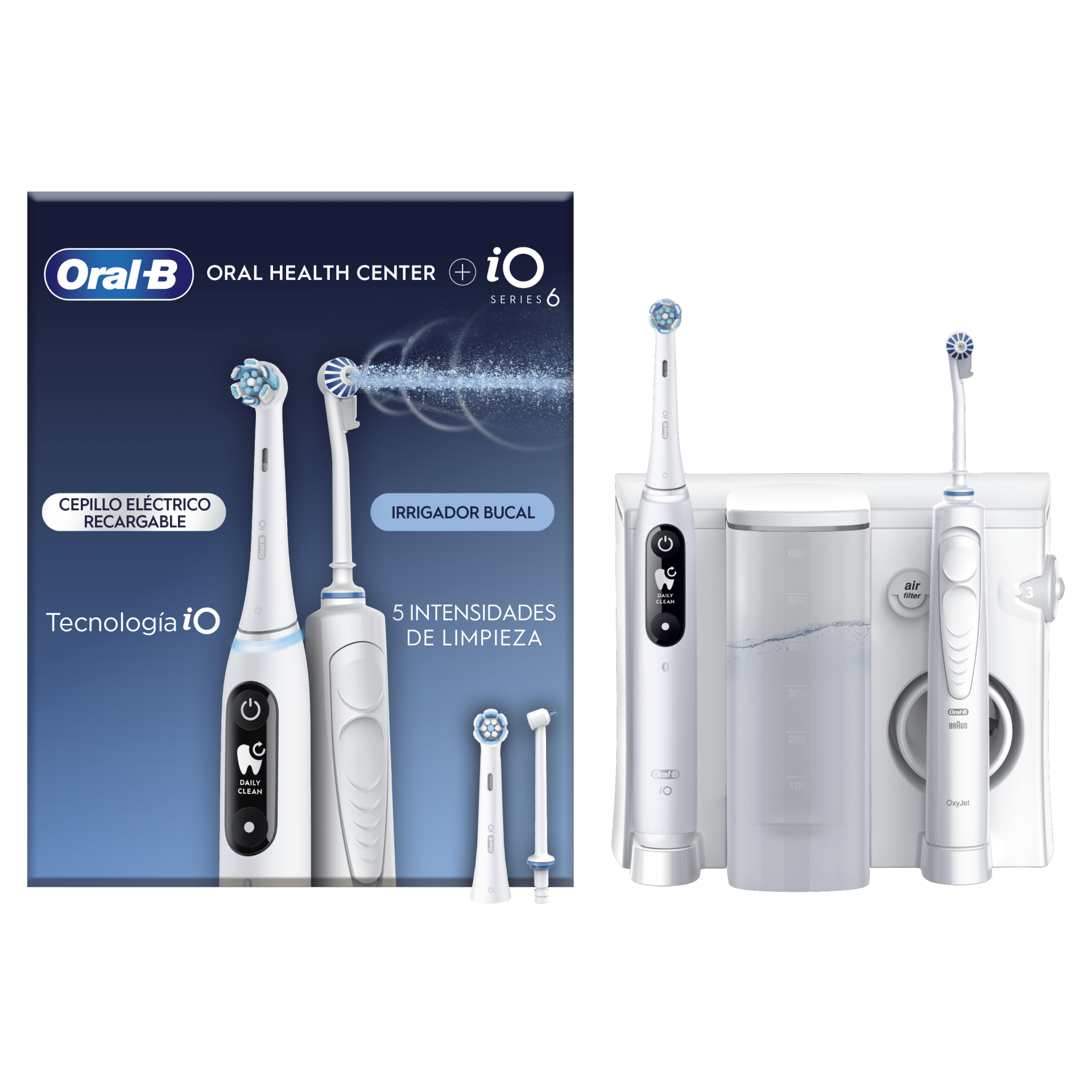 Braun Oral-B Oral Health Center + iO Series 6 white