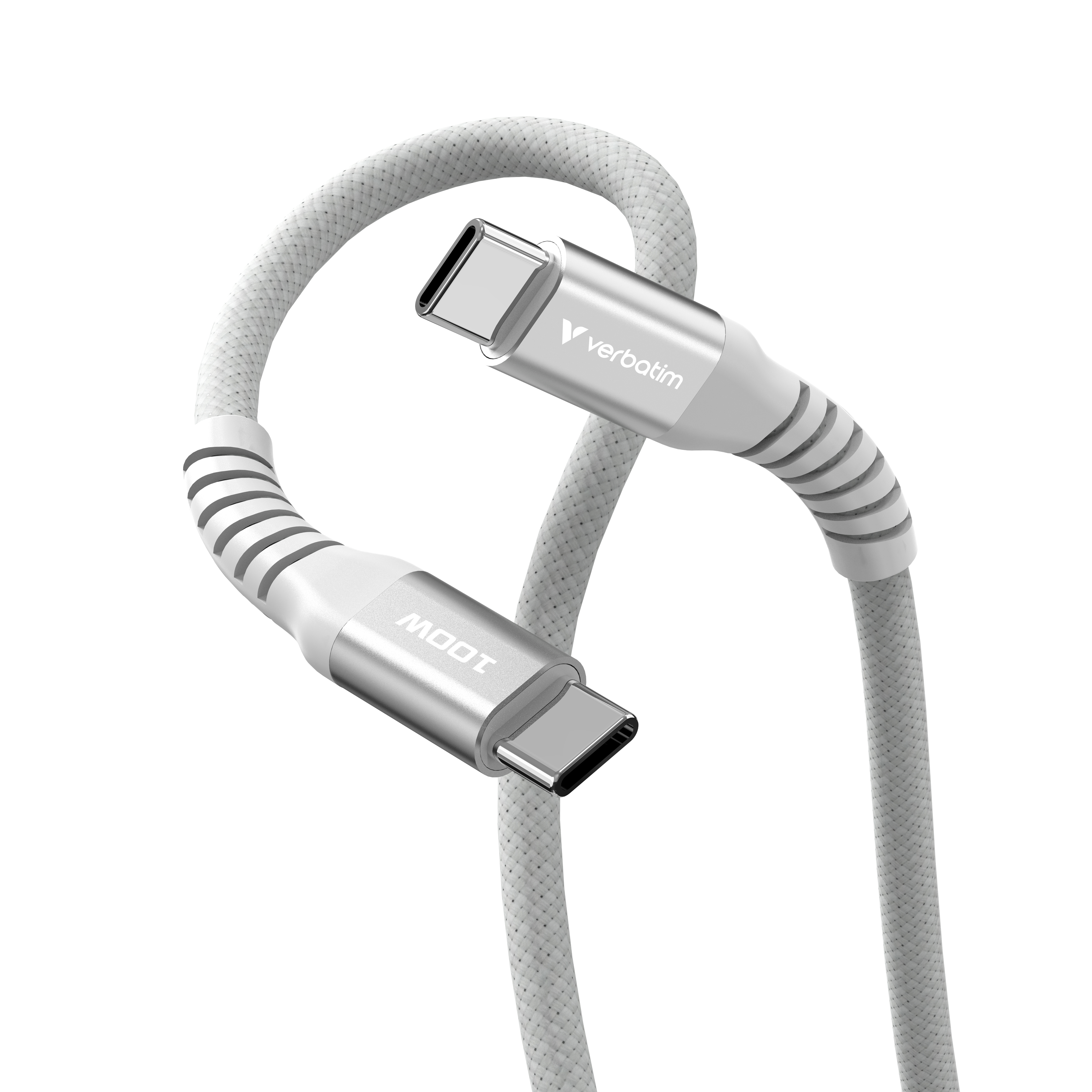 verbatim Sync & Charge Magnetkabel Ladekabel grau, Kabellänge: 1,2 m, 100 W