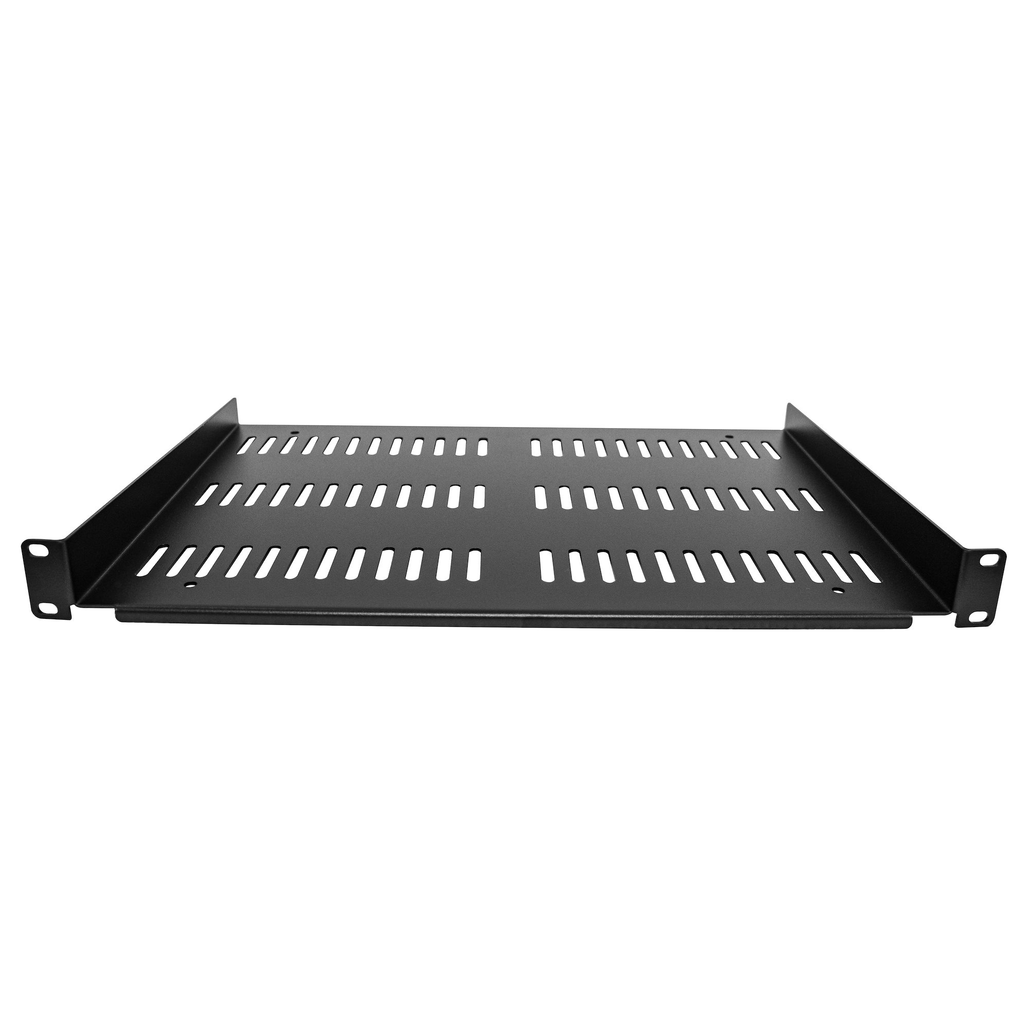 STARTECH.COM 1U Server Rack Shelf - Universal Vented Rack Mount Cantilever Tray for 19in Network Cabinet - Weight Capacity 55lb