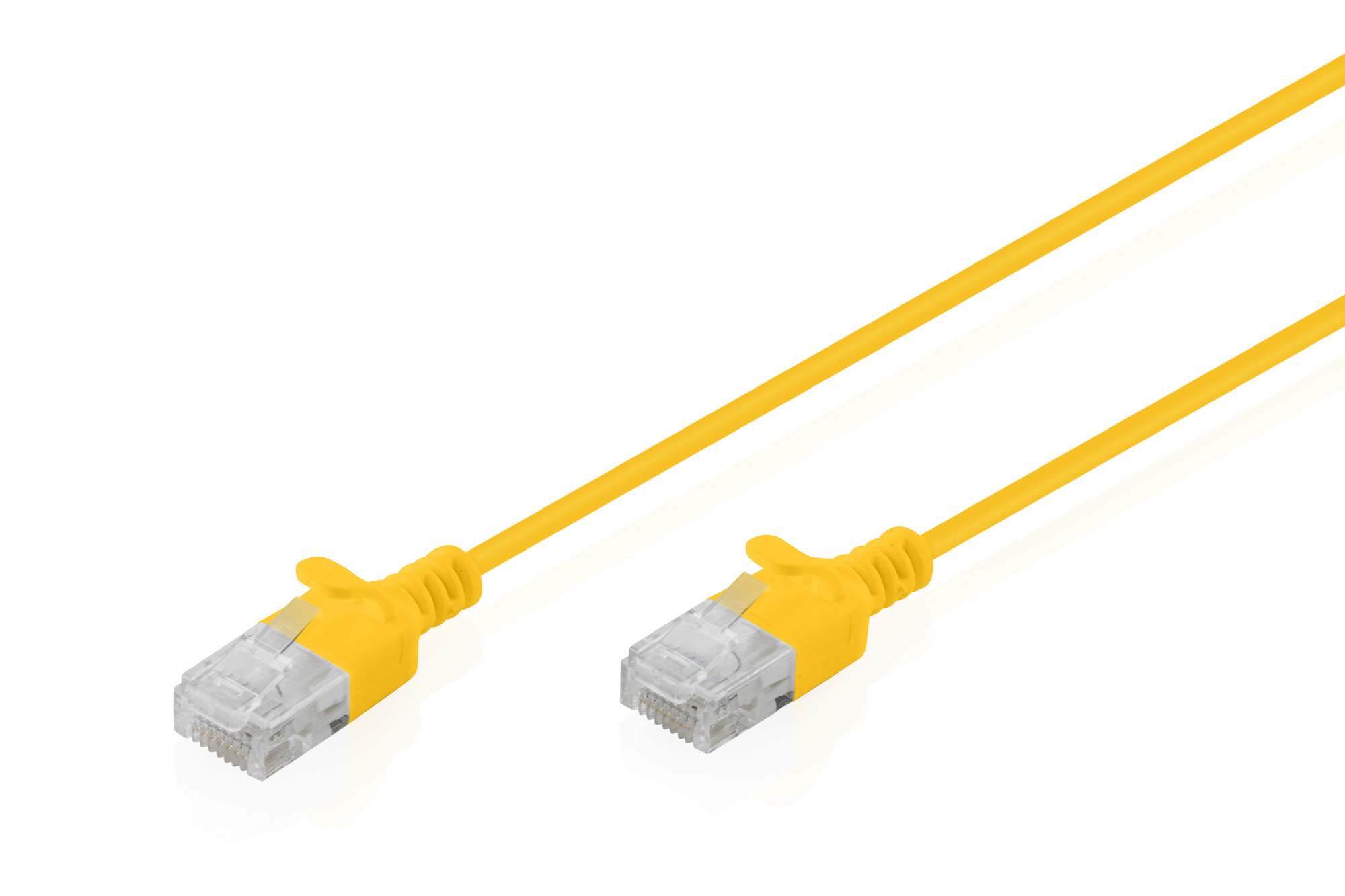 CAT6 U/UTP SLIM PATCH 05M YELL 050M LSZH AWG 32/7 YELLOW