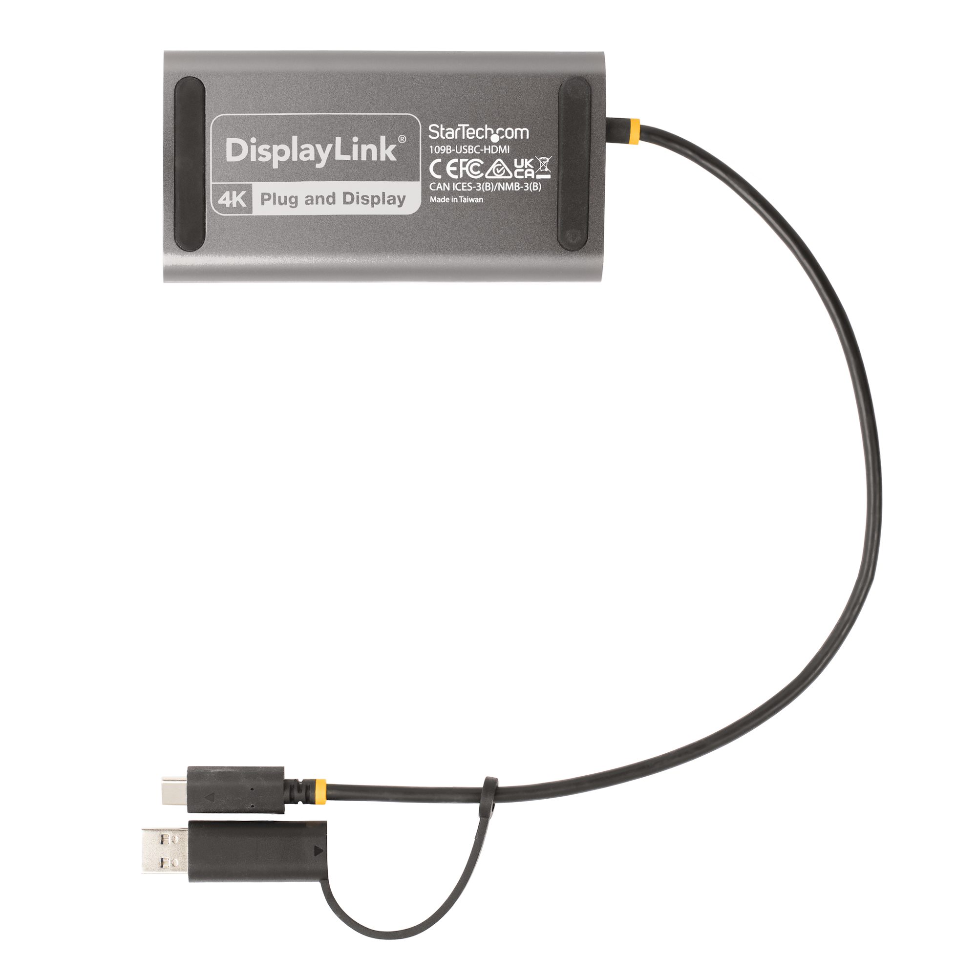 StarTech.com USB-C Dual HDMI Adapter 4K 60Hz 100W PD 30 cm