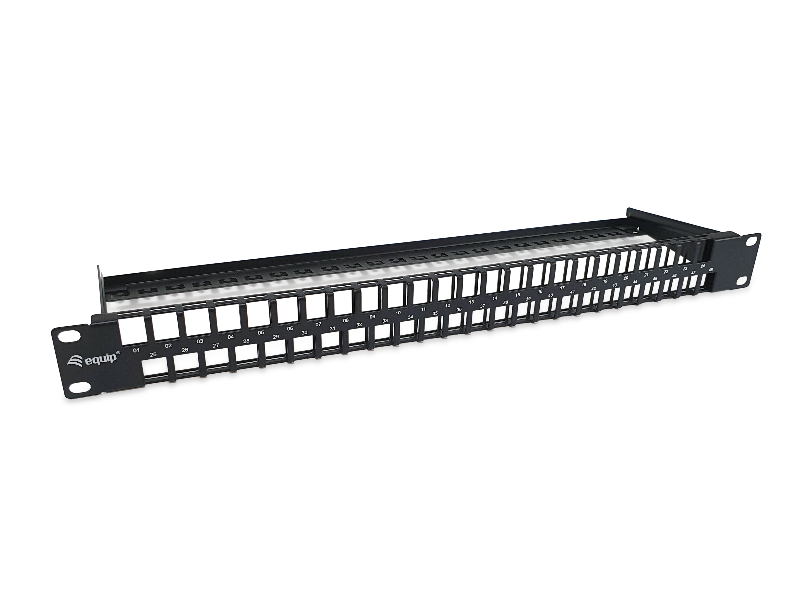 Equip 19 Patchpanel 48xKeystones UTP 1U LSA/110 RAL9005