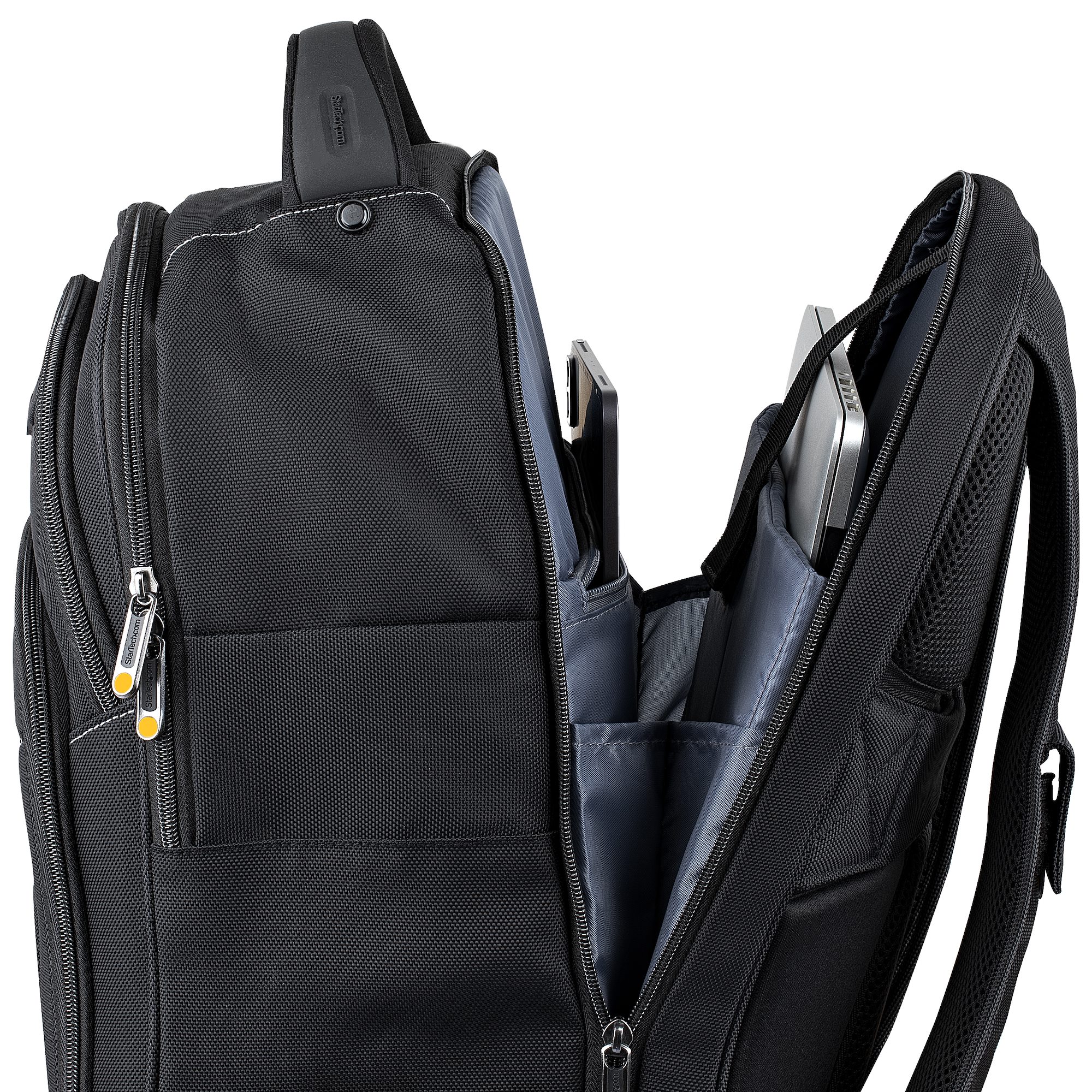 STARTECH.COM 43,94cm 17,3Zoll Laptop Rucksack mit abnehmbarer Zubehörtasche - Ergonomischer IT Rucksack für IT Techniker/Profi