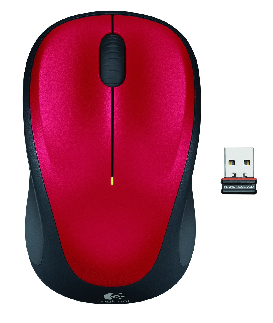 Mouse Logitech M235 Wireless red (910-002496)