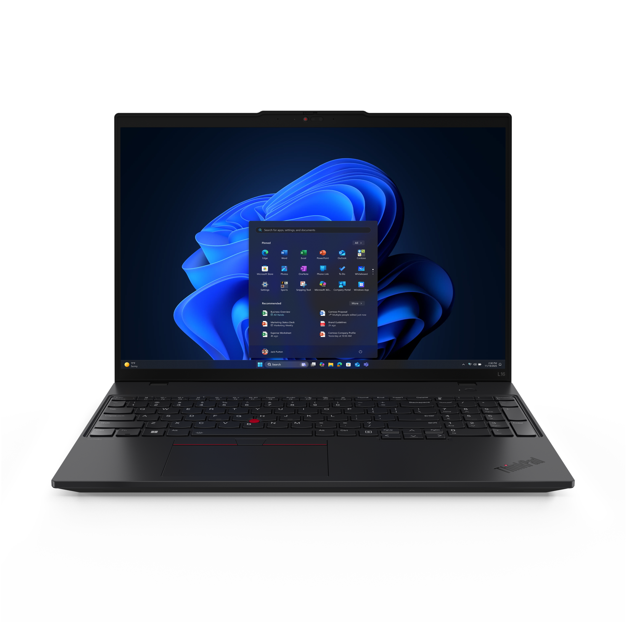 TP L16 G2 CU5-225U 16GB 512GB SSD 16.0 WUXGA W11P 4G
