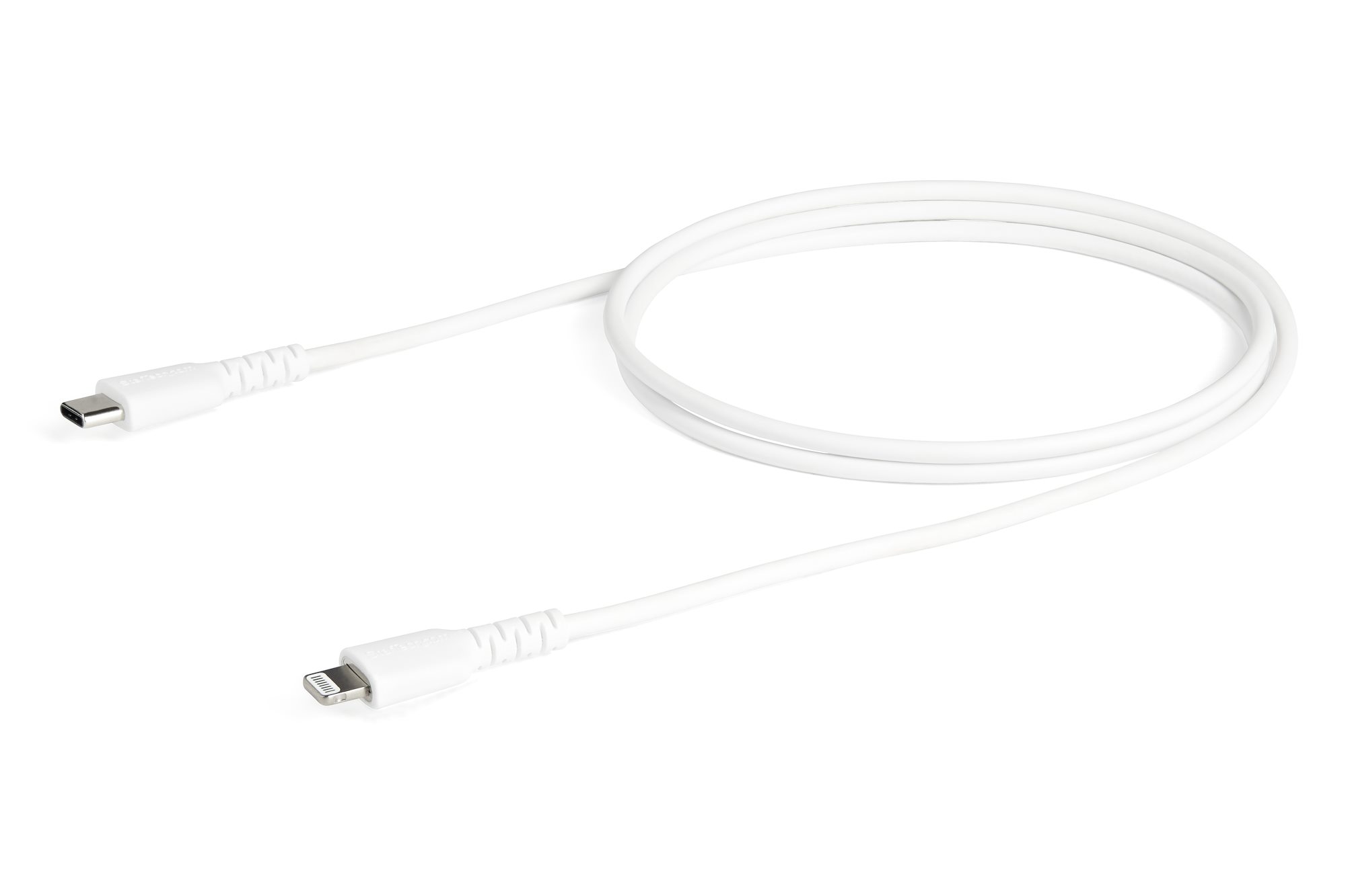 STARTECH.COM 1m 3.3ft USB C to Lightning Cable - MFi Certified - Durable USB Lightning Charging Cable - White RUSBCLTMM1MW
