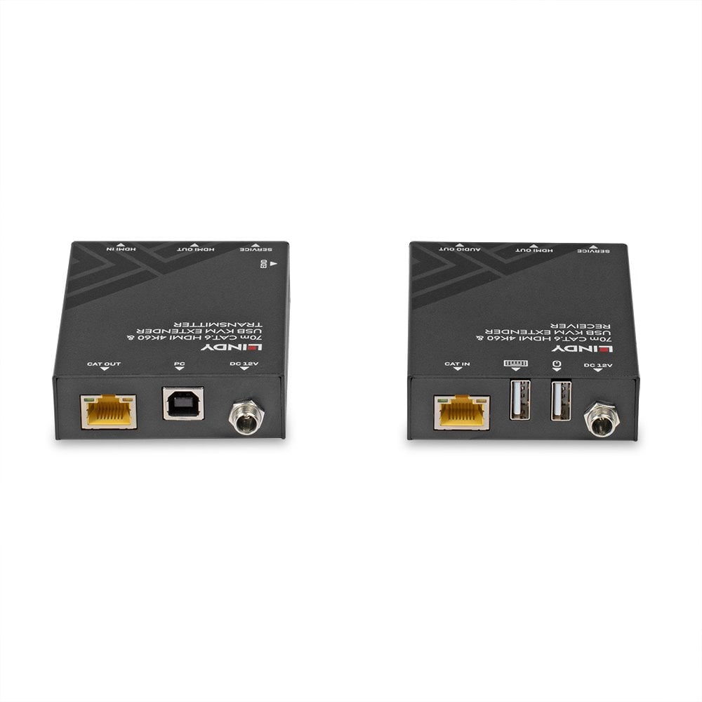 LINDY 70m Cat.6 HDMI 4K60, USB & Audio KVM Extender