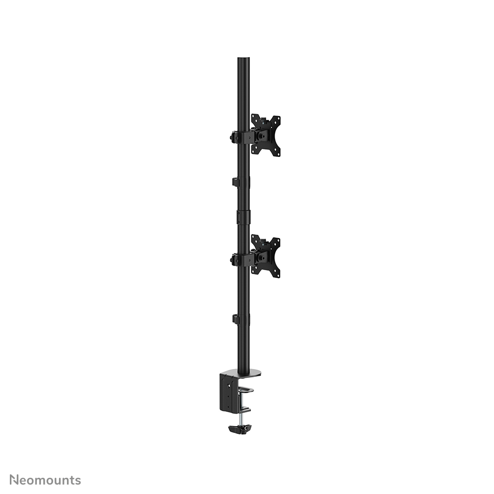 NEOMOUNTS vertikale Dual Deskmount Tischhalterung 25,4-81,28cm 10-32Zoll Klemme/Durchführung Neigbar schwenkbar Pivot sch