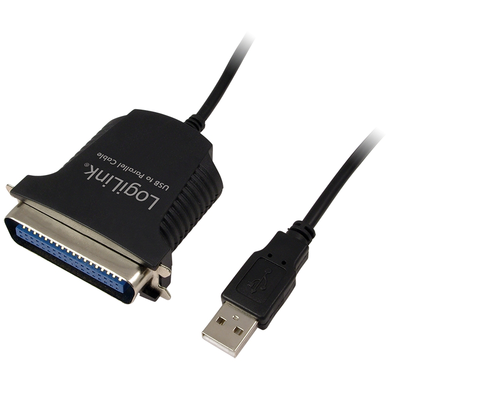 Logilink USB-Kabel Parallel 1.80m schwarz