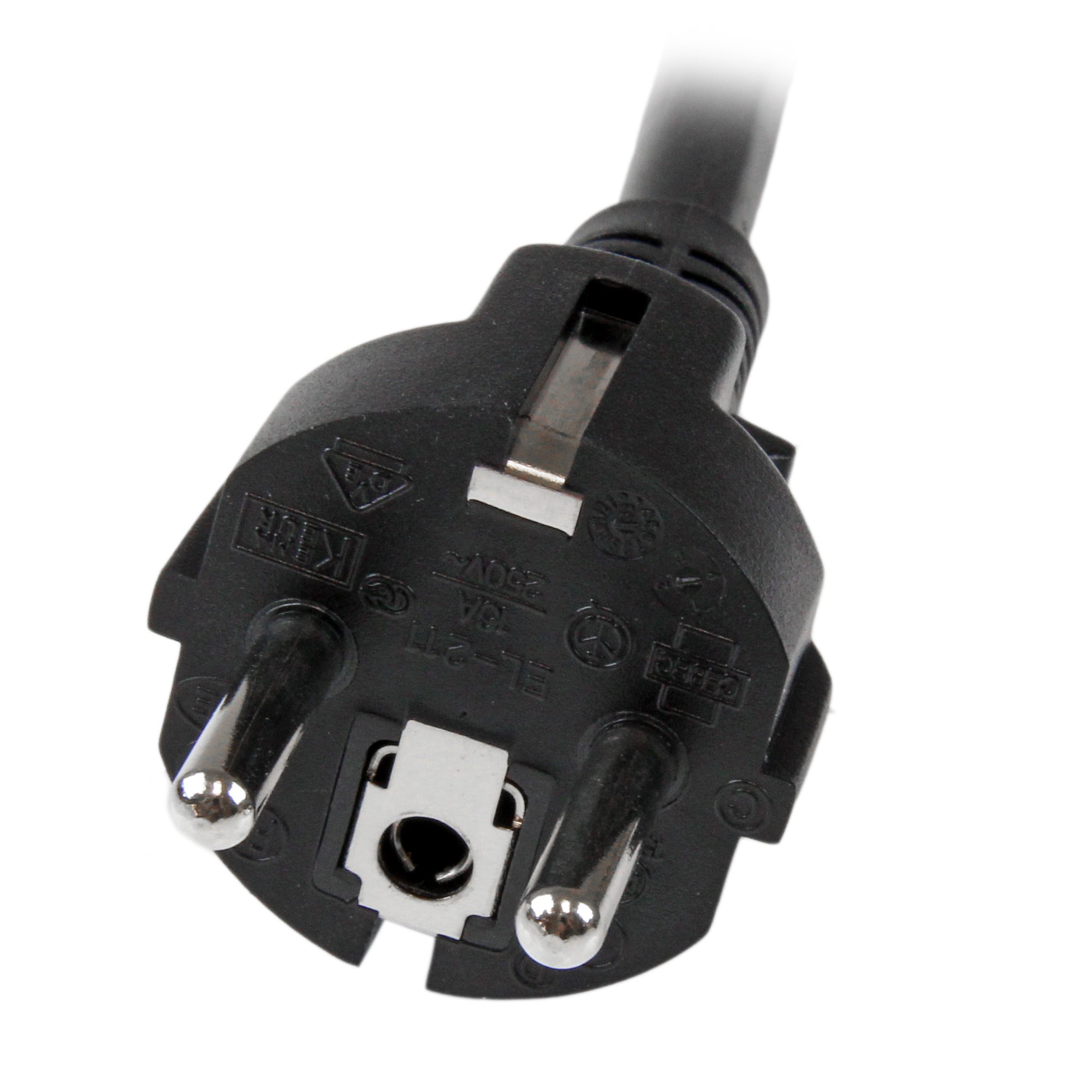 STARTECH.COM 2m Computer Power Cord - Schuko CEE7 to IEC 320 C19