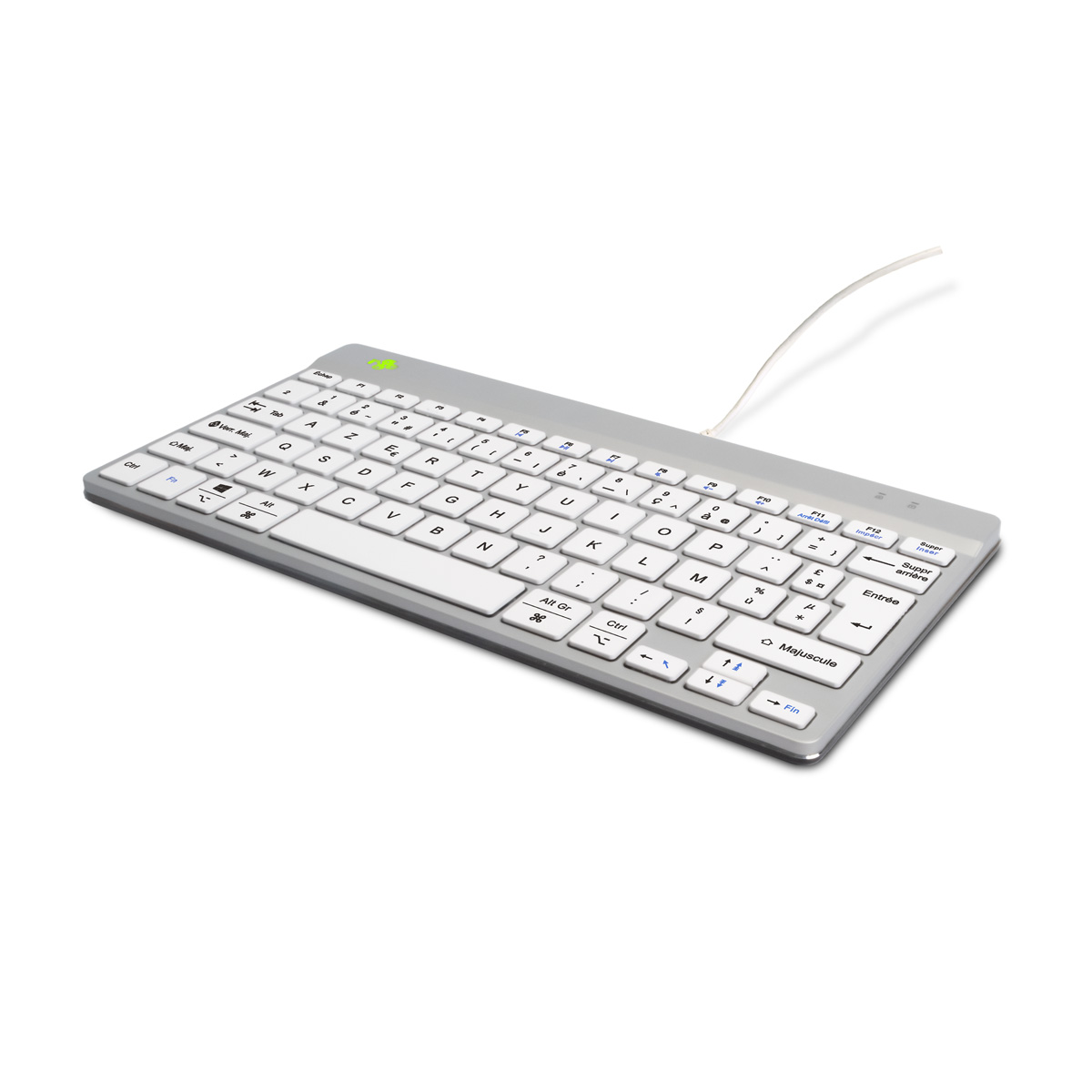 R-GO COMPACT BREAK ERGONOMIC KEYBOARD QWERTY (FR) WITH WHITE