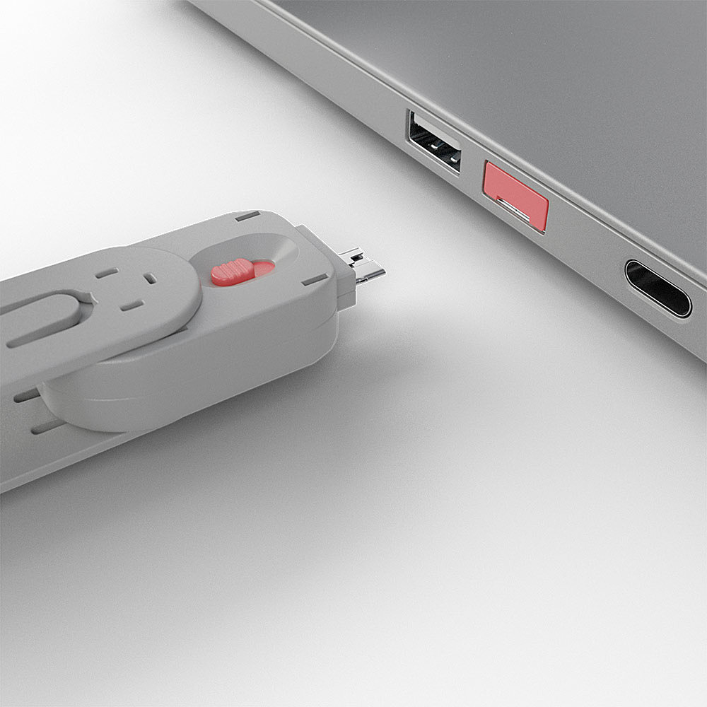 LINDY Schlüssel für USB Typ A Port Schloss pink
