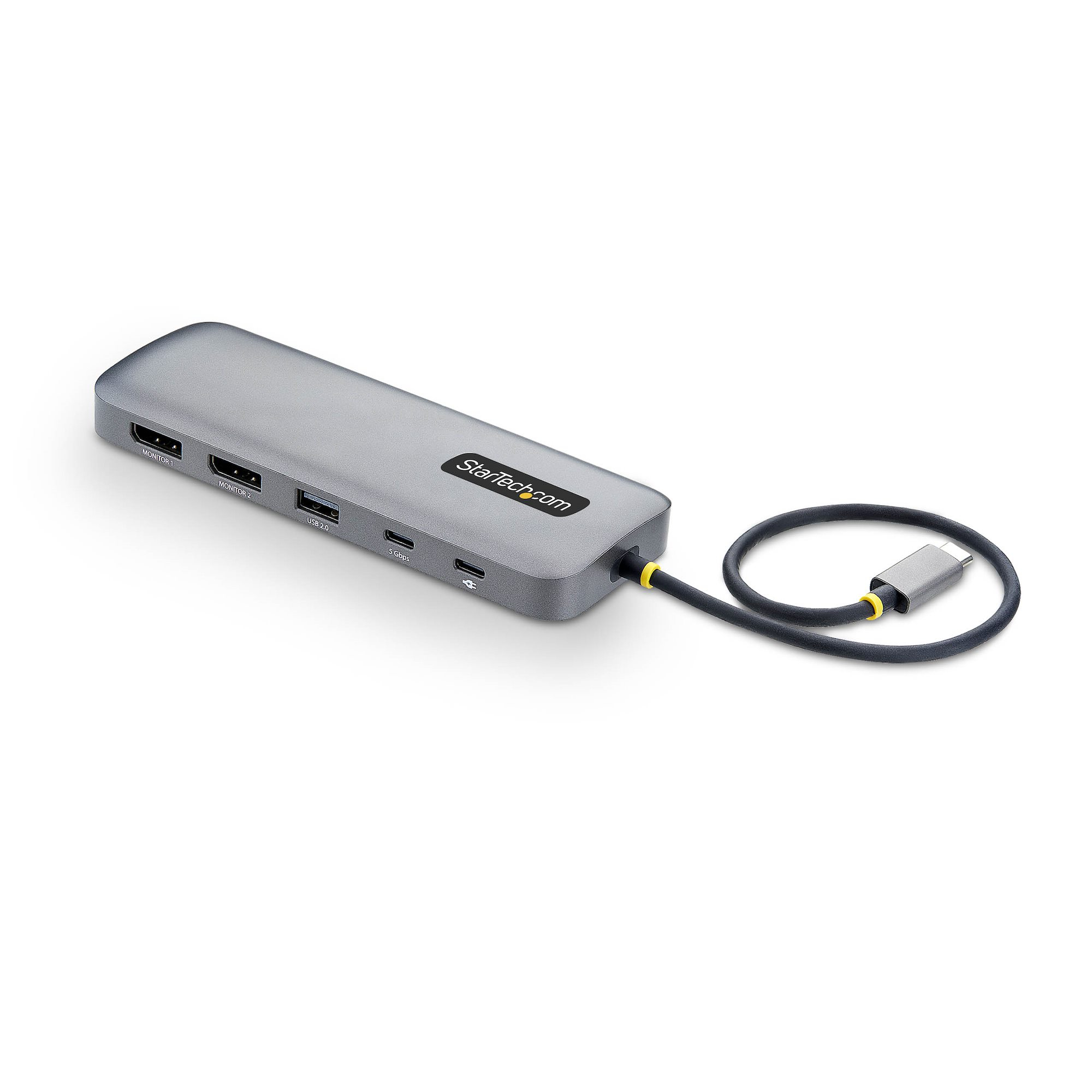 STARTECH.COM 10-in-1 USB-C auf Dual DisplayPort Multiport Adapter 100W Power Delivery 2x4K 60Hz 5-Port 5Gbps Hub GbE Mini Dock
